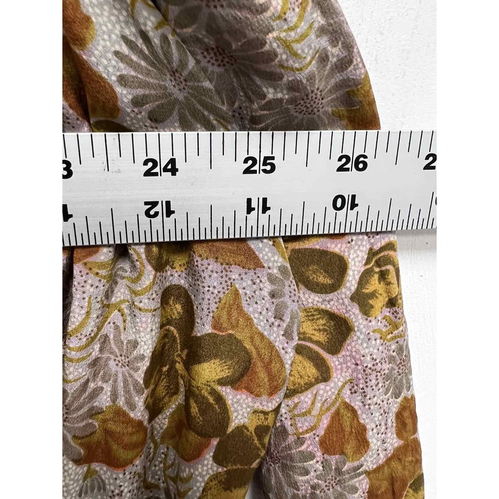 Franceschetti Francoise Floral Vintage Fall Cott maxi Dress Size L A000662 Size L / US 10 / IT 46 - 15 Thumbnail