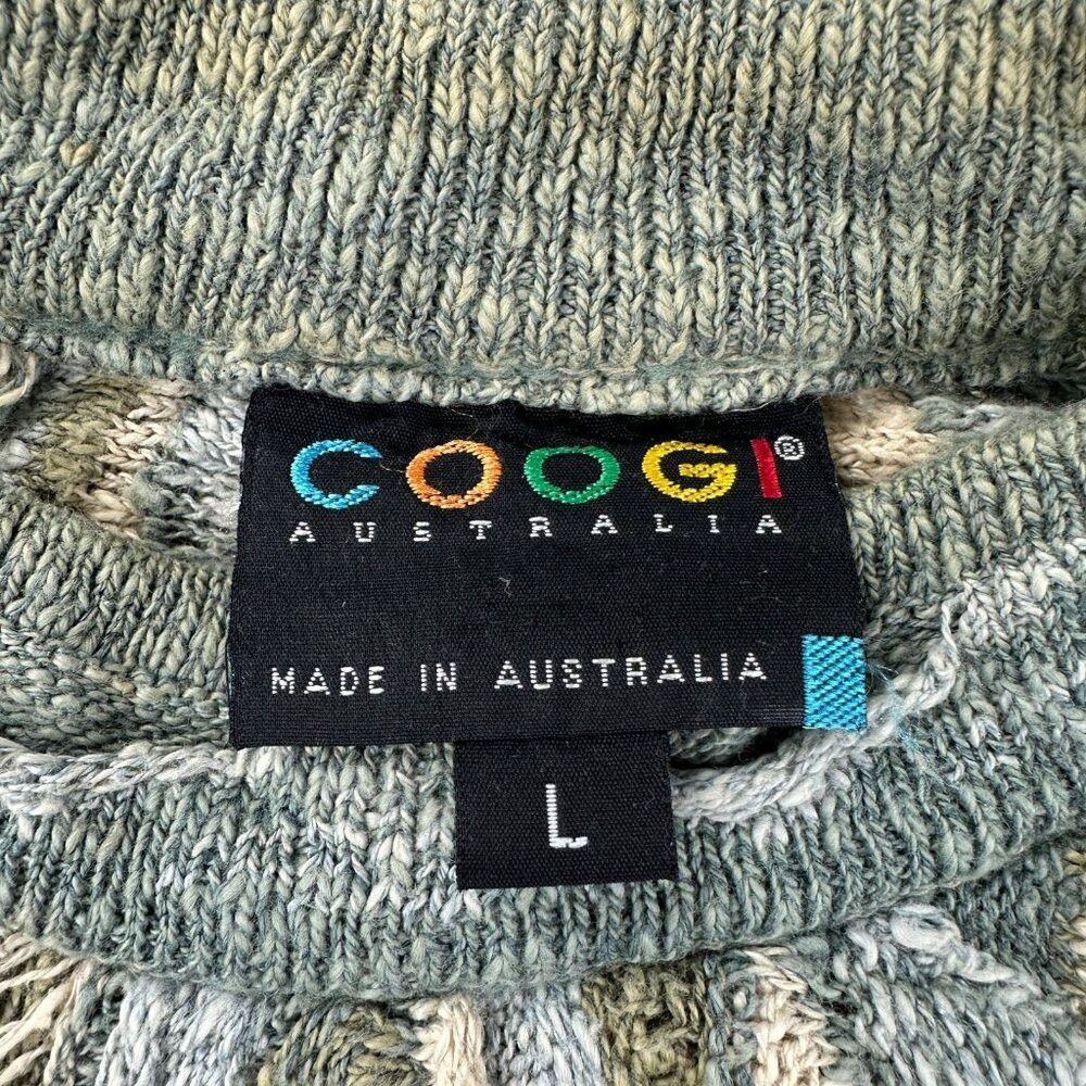 Coogi Coogi Australia Green Knit Sweater Men's Size L Size US L / EU 52-54 / 3 - 6 Thumbnail