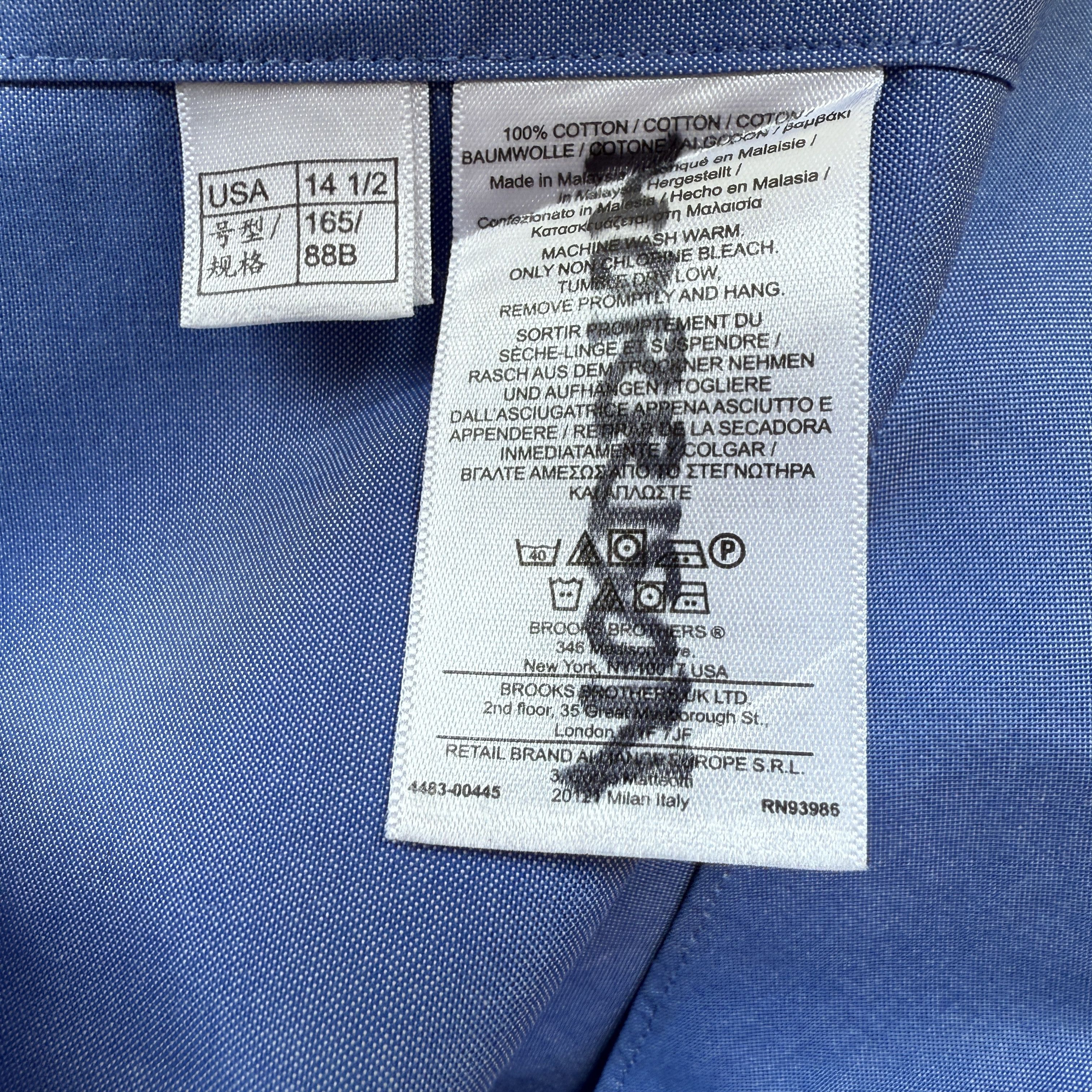 Brooks Brothers Brooks Brothers Non-Iron Supima Dress Shirt | 14.5 x 33 Size US M / EU 48-50 / 2 - 5 Thumbnail