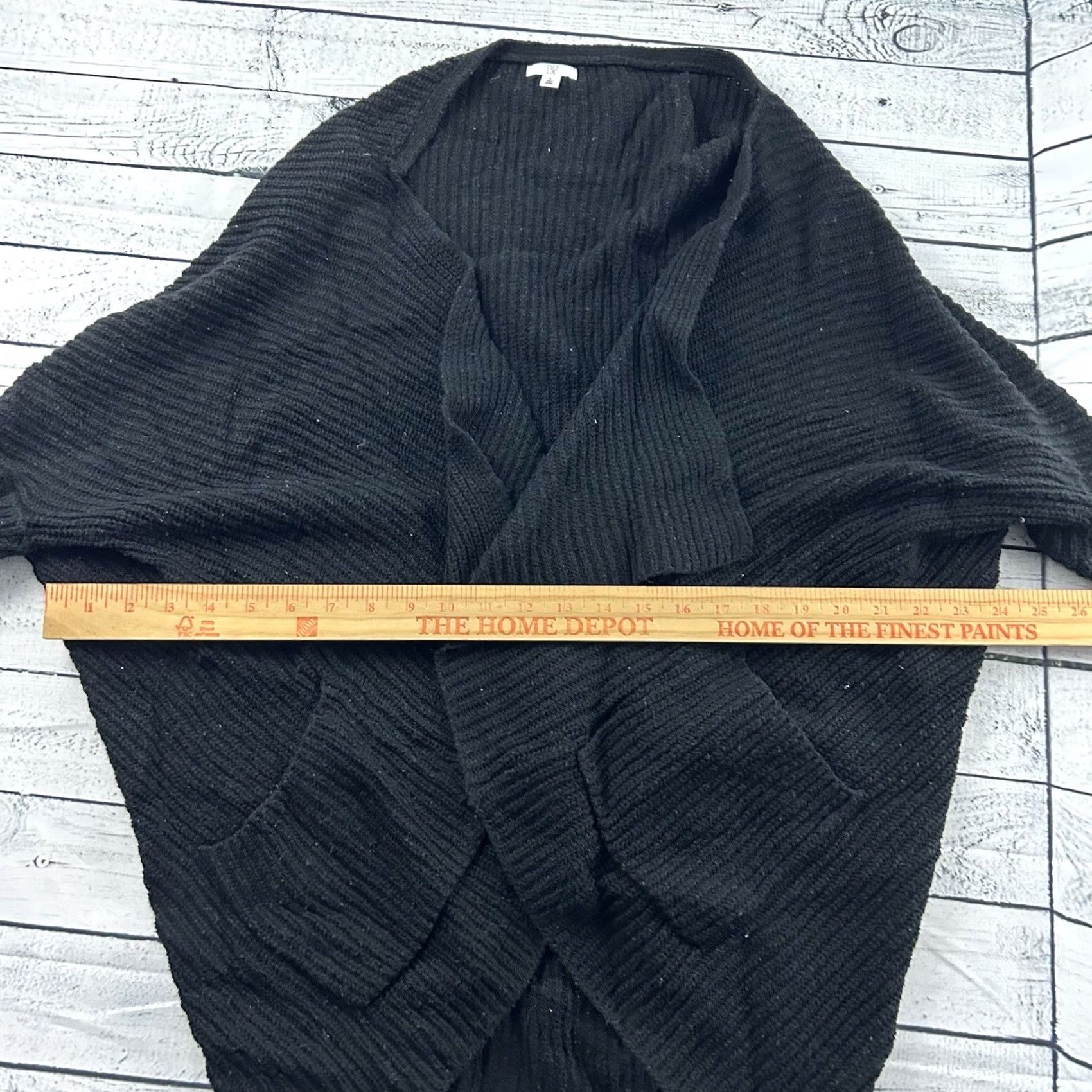 Vintage BP Open Front Cotton Cardigan Sweater Women's Small Black Size S / US 4 / IT 40 - 4 Thumbnail