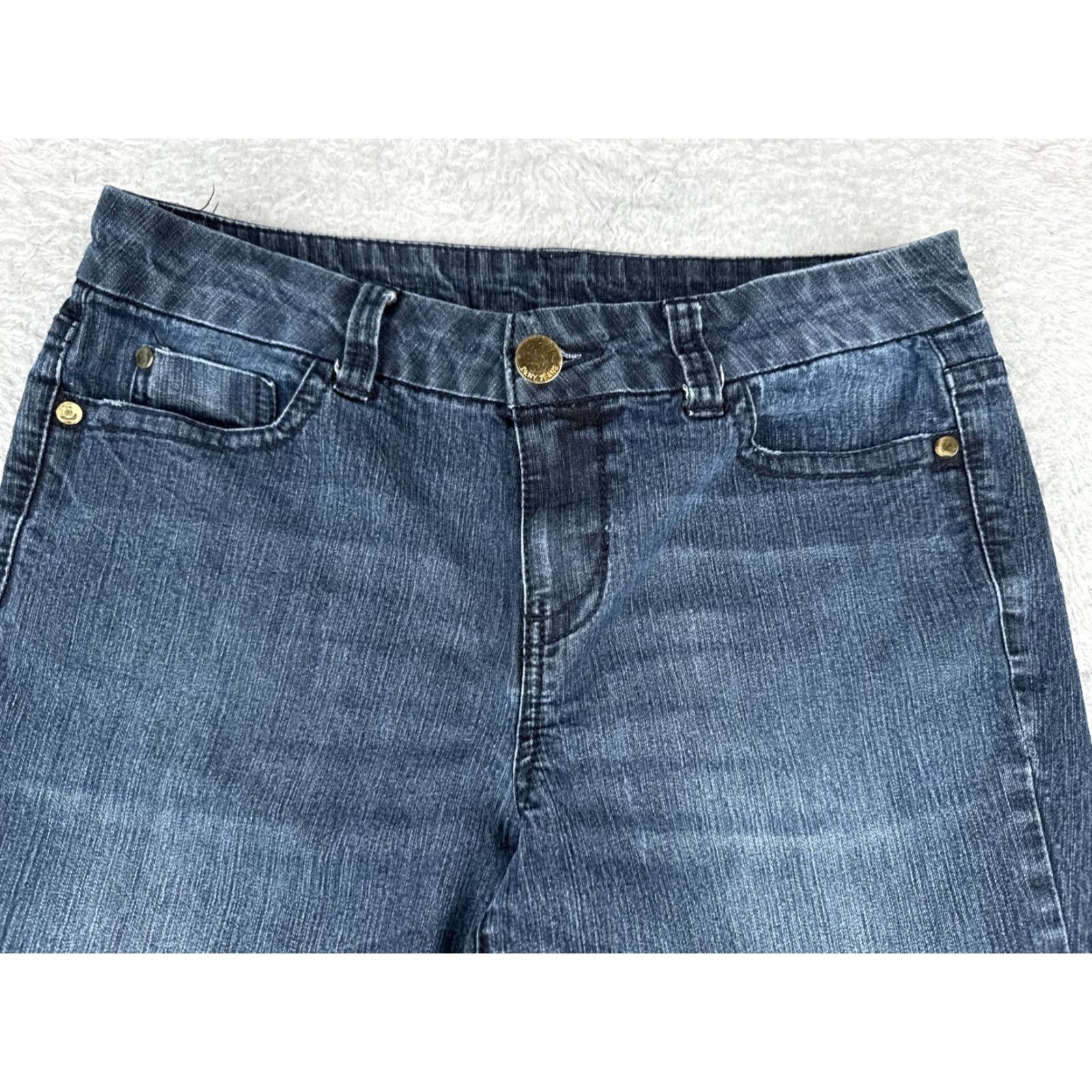 DKNY DKNY Jeans Women Bootcut Denim 30 Blue Mid Rise 30x26 Cotton Blend Pocket 5-Pocket Style Regular Size 30" / US 8 / IT 44 - 4 Thumbnail