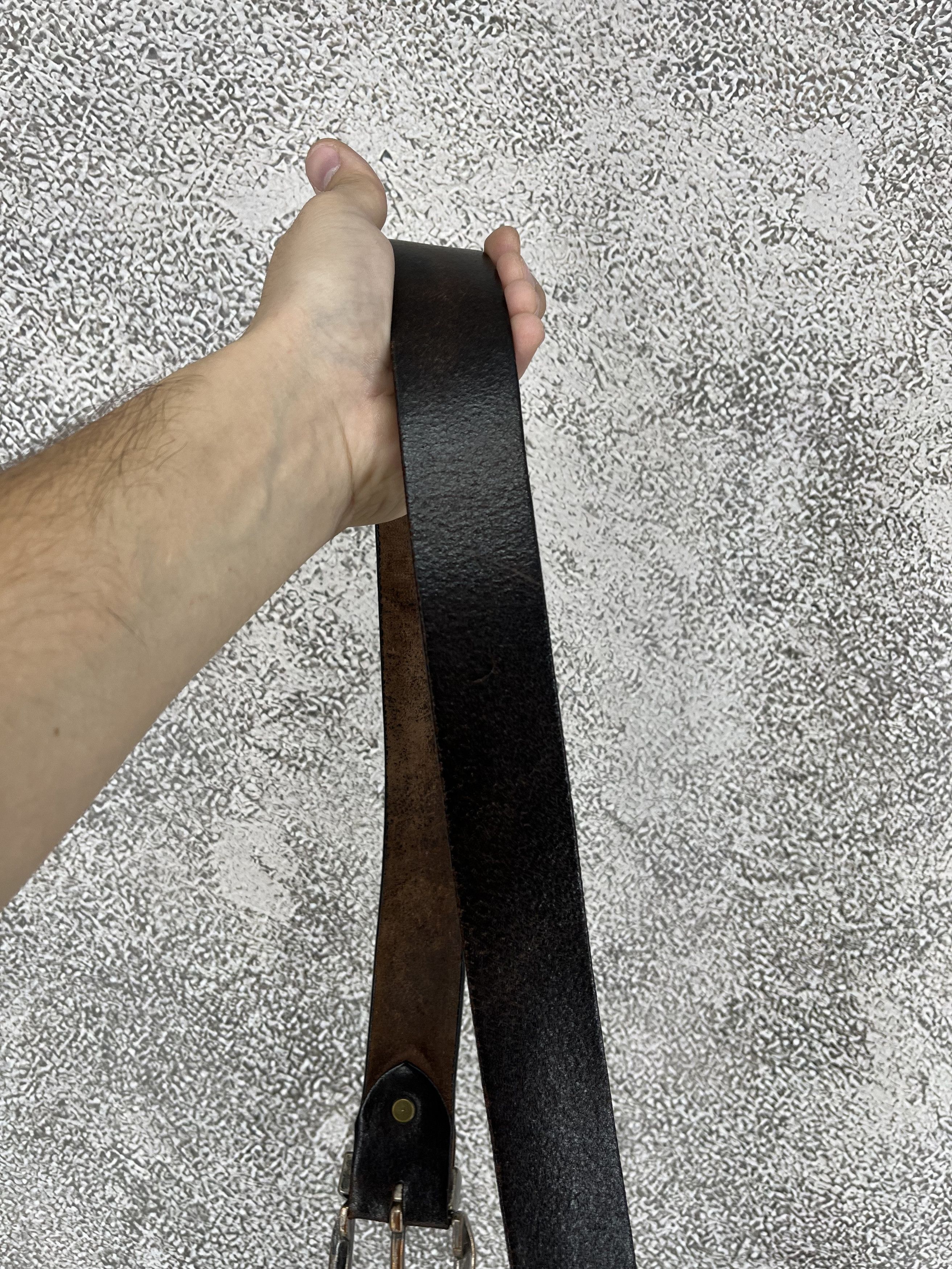 Diesel Vintage Y2K Diesel Belt Leather Metal Logo Japanese Size ONE SIZE - 5 Thumbnail