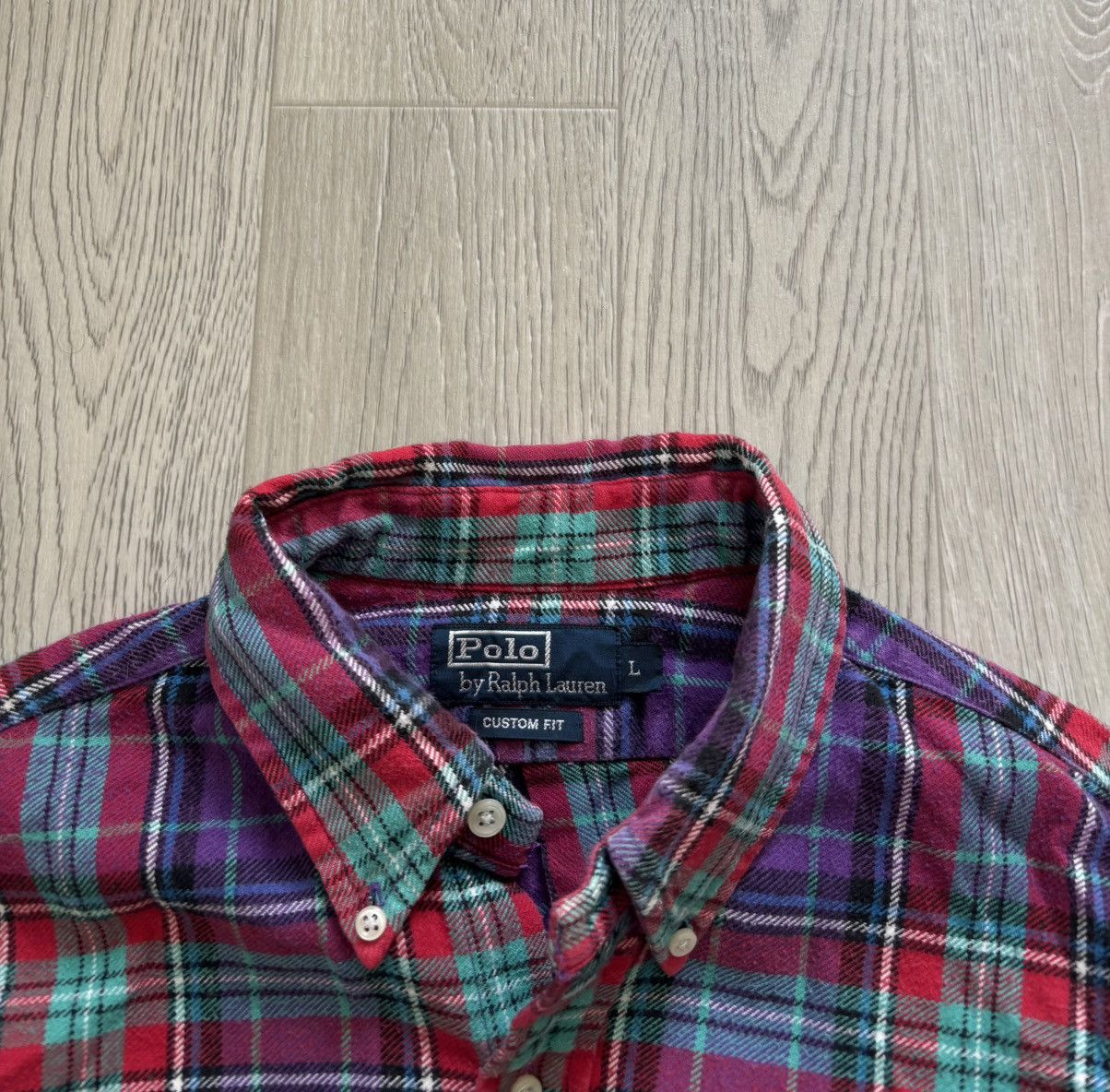 Polo Ralph Lauren Vintage Polo Ralph Lauren Flannel Shirt Size US L / EU 52-54 / 3 - 5 Thumbnail