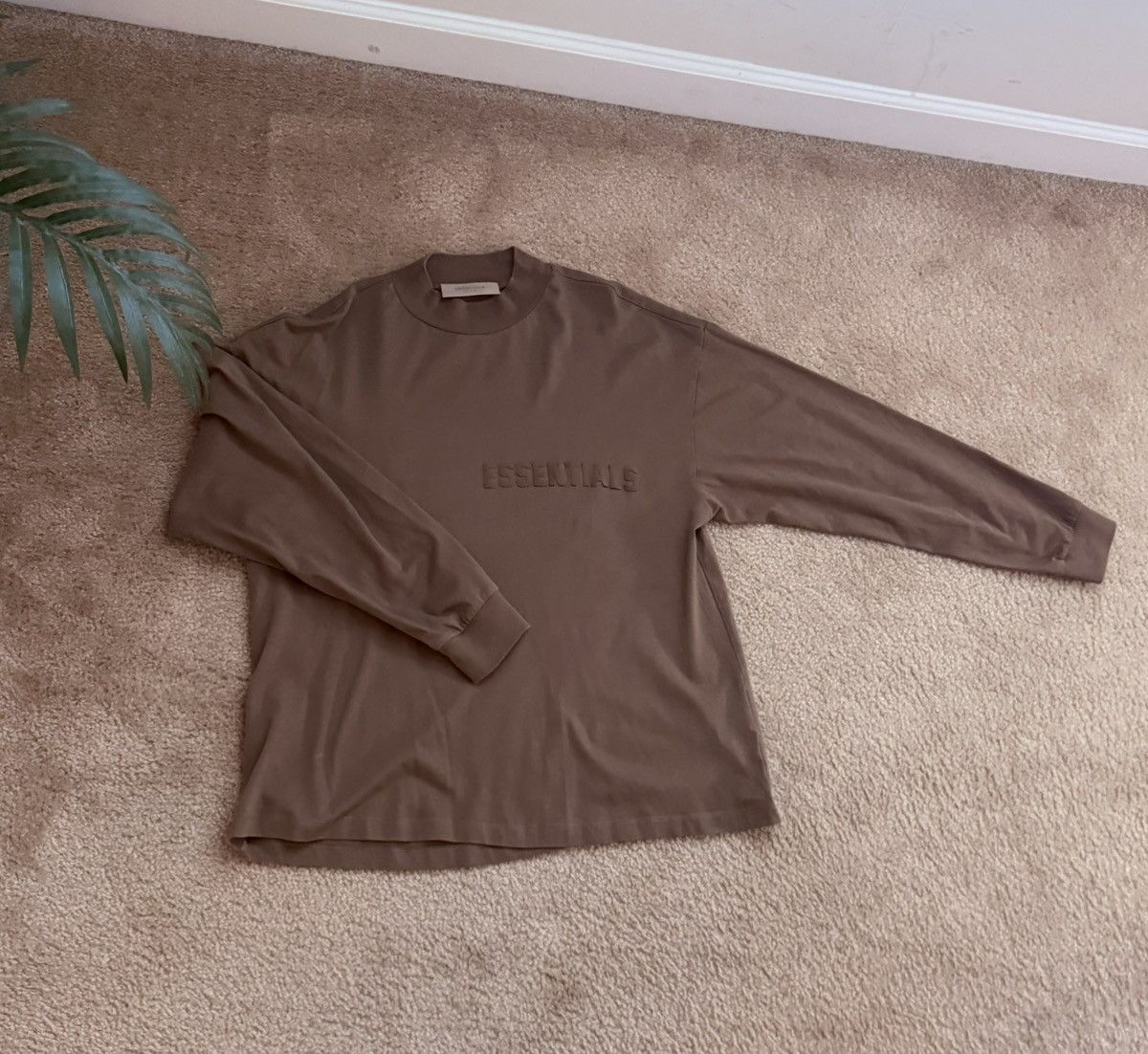 Essentials Fear of God Essential Long-sleeve Shirt - Brown - Sz.S -m Size US S / EU 44-46 / 1 - 2 Thumbnail