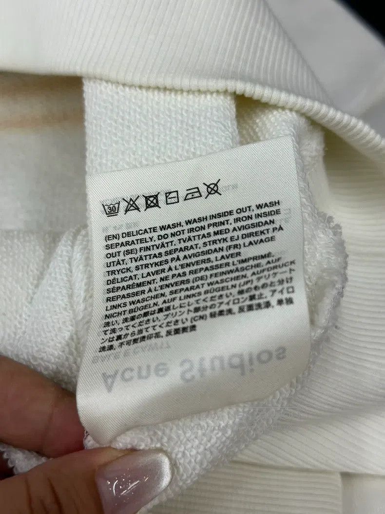 Acne Studios Acne Studios White lipstick hooded sweatshirt long-sleeve Size XS / US 0-2 / IT 36-38 - 8 Thumbnail
