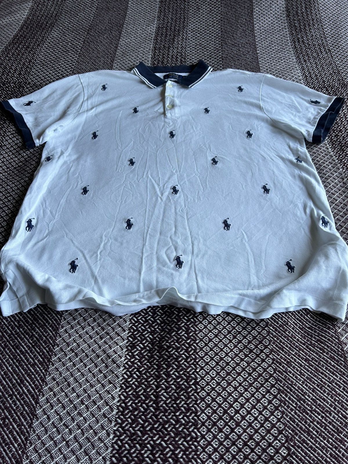 Polo Ralph Lauren Polo Ralph Lauren Monogram Pony Polo T-shirt Size XL Size US XL / EU 56 / 4 - 3 Thumbnail