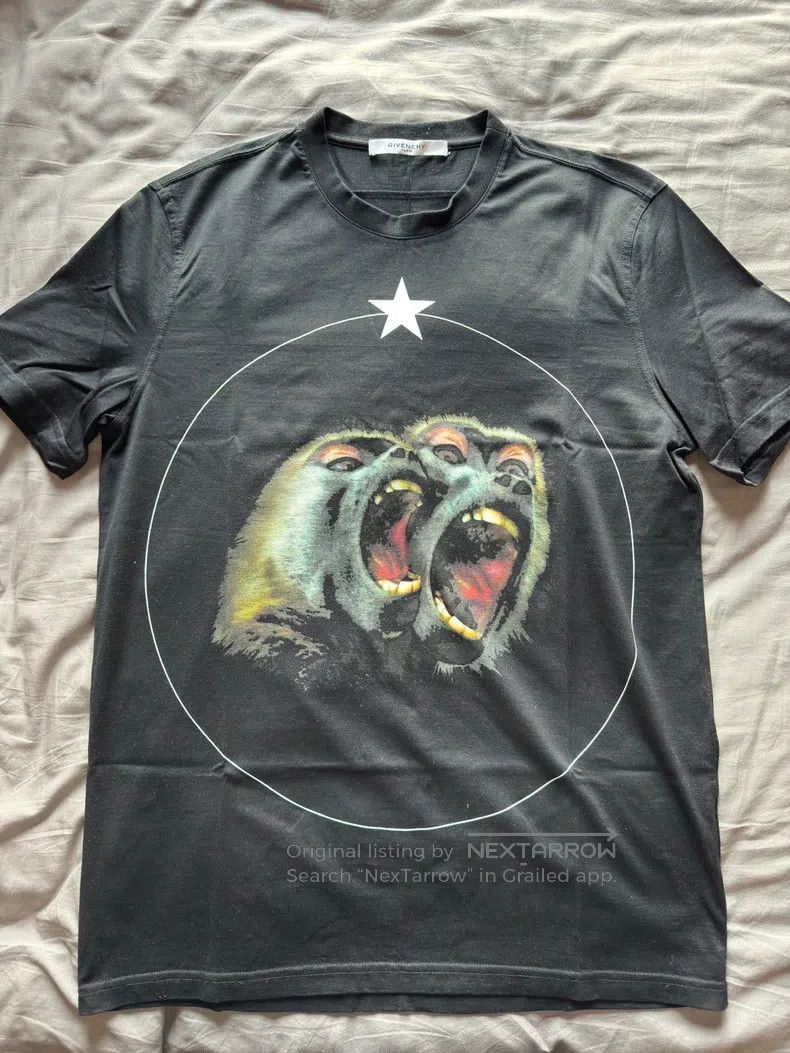 Givenchy Givenchy Double monkey five-pointed star short-sleeve T-sh Size US L / EU 52-54 / 3 - 1 Thumbnail