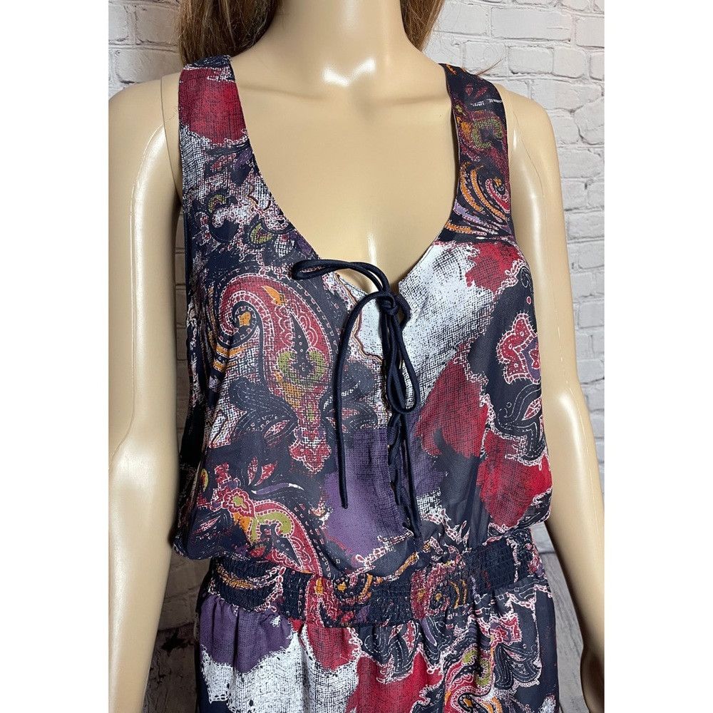 Free People New Free People Falling For Georgette Sleeveless Mini Dress Size L / US 10 / IT 46 - 3 Thumbnail