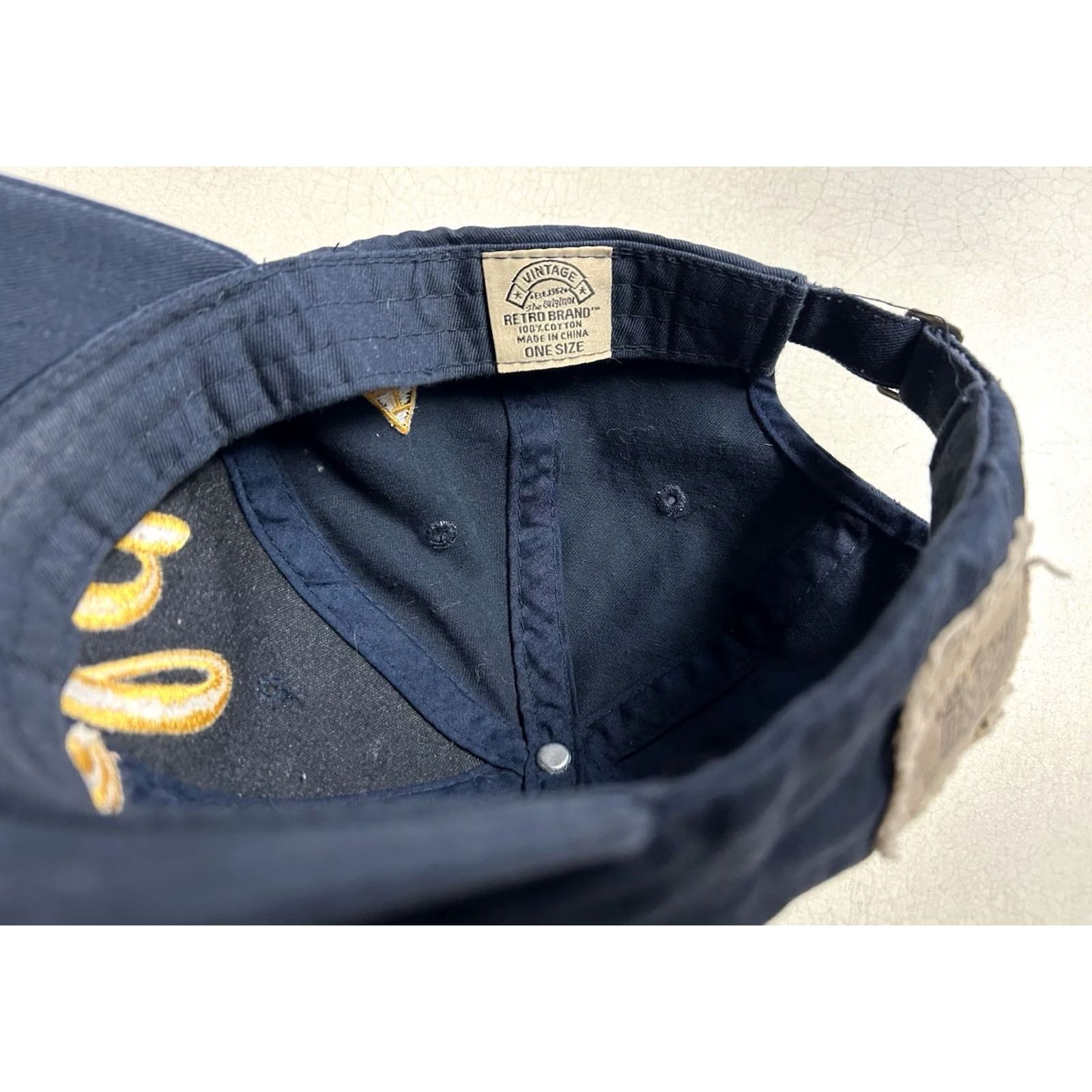 Vintage Retro Brand UCLA Bruins John R Wooden JRW Pyramid Adjustable Strapback Hat Size ONE SIZE - 6 Thumbnail