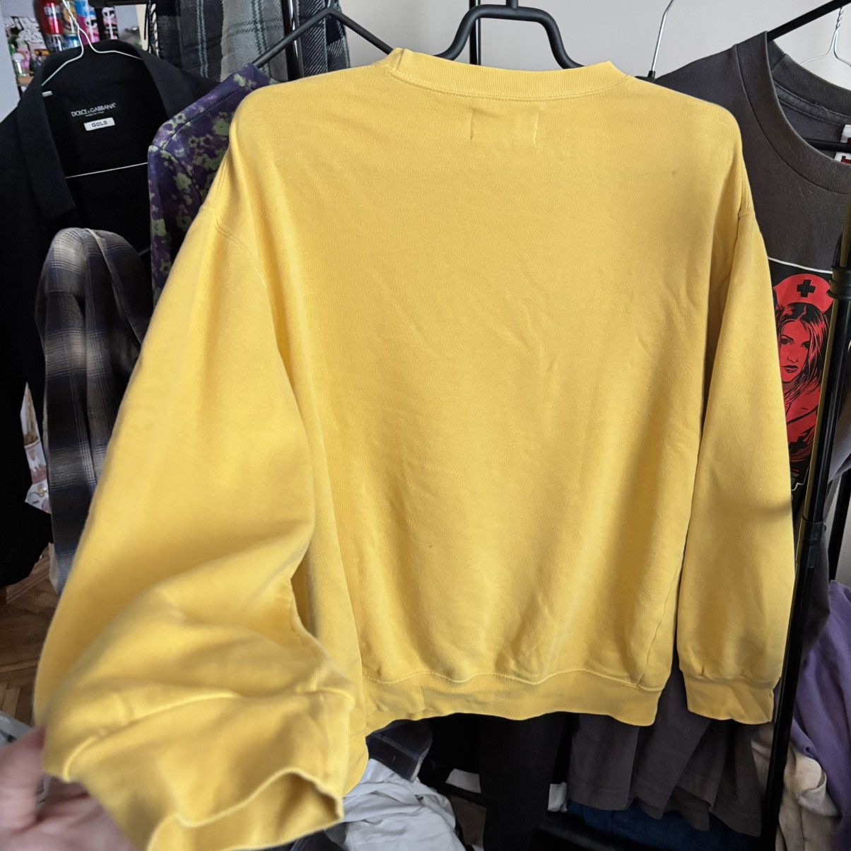 Vintage 🔥 Vintage Diesel 55 DSL Sweatshirt – Bold Yellow ERD Grunge Size US M / EU 48-50 / 2 - 5 Thumbnail