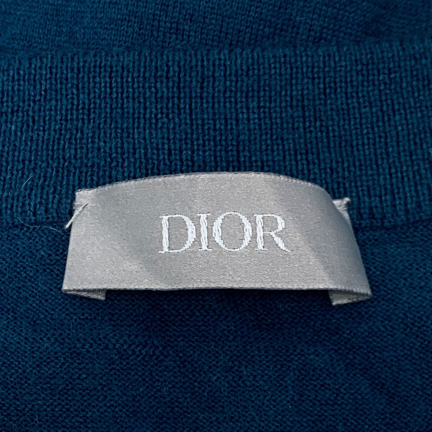 Dior Dior Deep Blue Cashmere Round-Neck Long-Sleeved Sweater XL L Size US XL / EU 56 / 4 - 2 Thumbnail