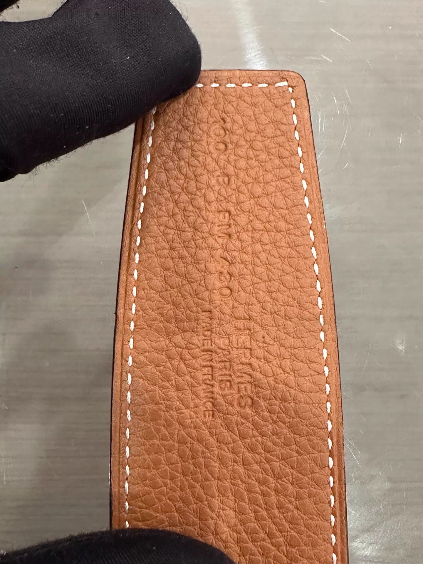 Hermes Hermes Men's Black & Brown H Belt 3.8cm Silver 100cm B Box Size ONE SIZE - 8 Thumbnail