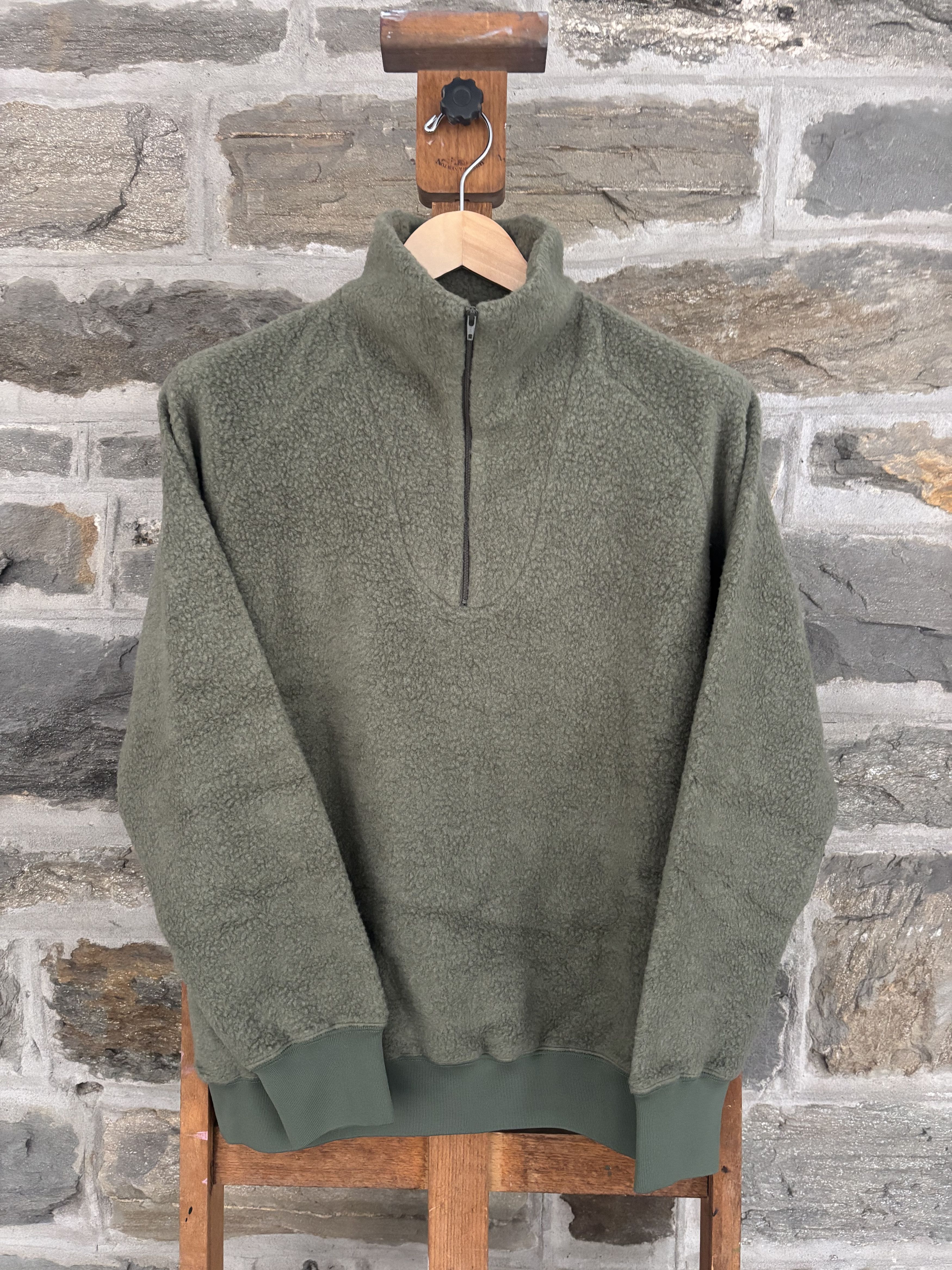 Beams Plus Raglan sleeve Polar fleece Quarter zip pullover Size US M / EU 48-50 / 2 - 1 Thumbnail