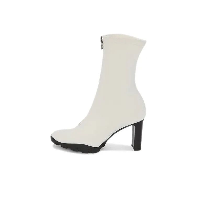 Alexander McQueen o1y0225 Ankle Boots in White Size US 6 / IT 36 - 5 Thumbnail