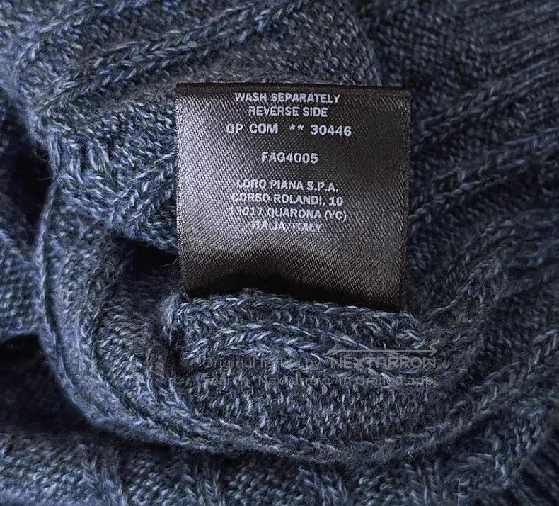 Loro Piana Loro Piana Classic Lamb Cashmere Cabled Crewneck Sweater Size US L / EU 52-54 / 3 - 5 Thumbnail