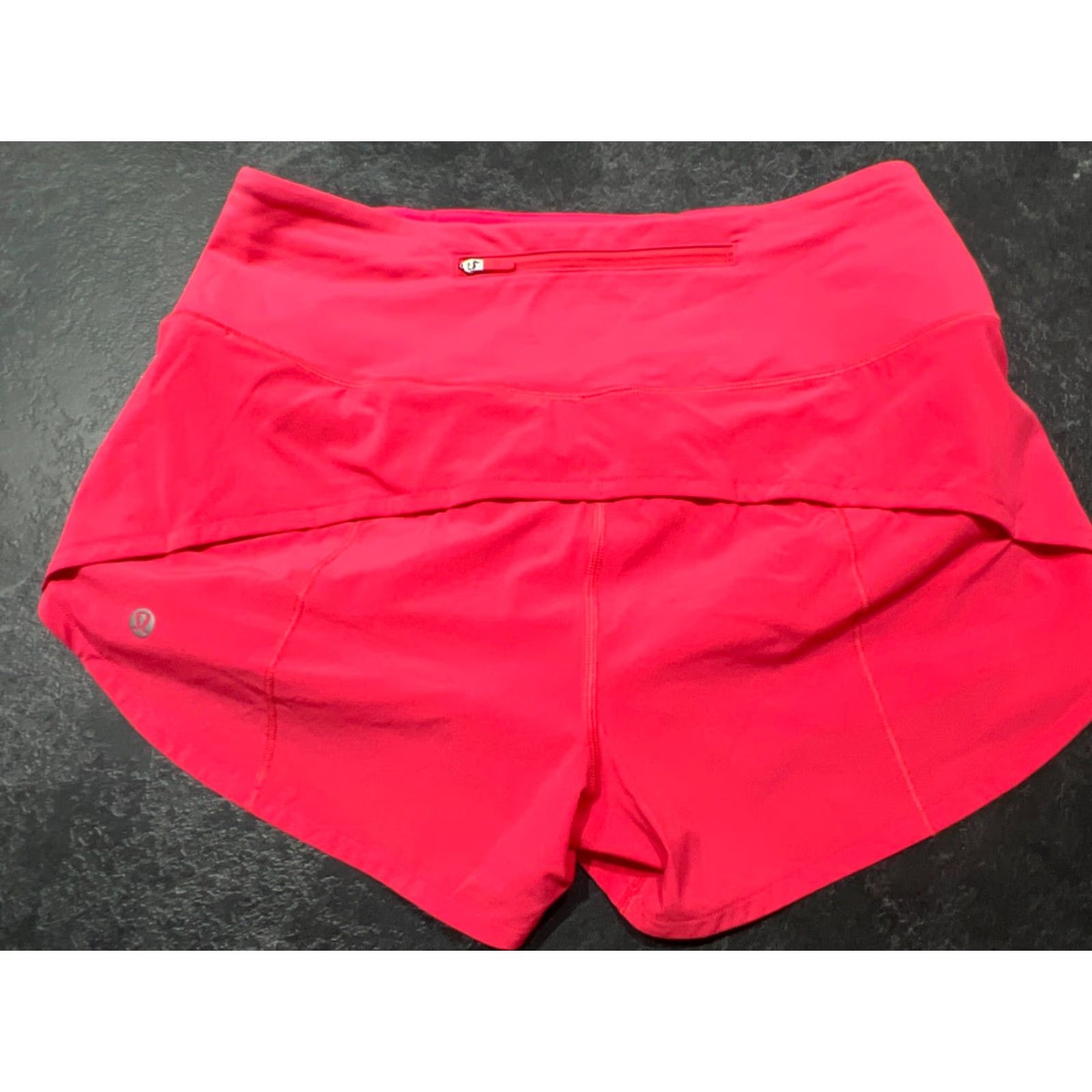 Lululemon Lululemon Speed Short 2.5" Boom Juice Size 6 Women Pink Athletic Elastic Waist Regular Inseam 2.5 in Stains Size 28" / US 6 / IT 42 - 2 Thumbnail