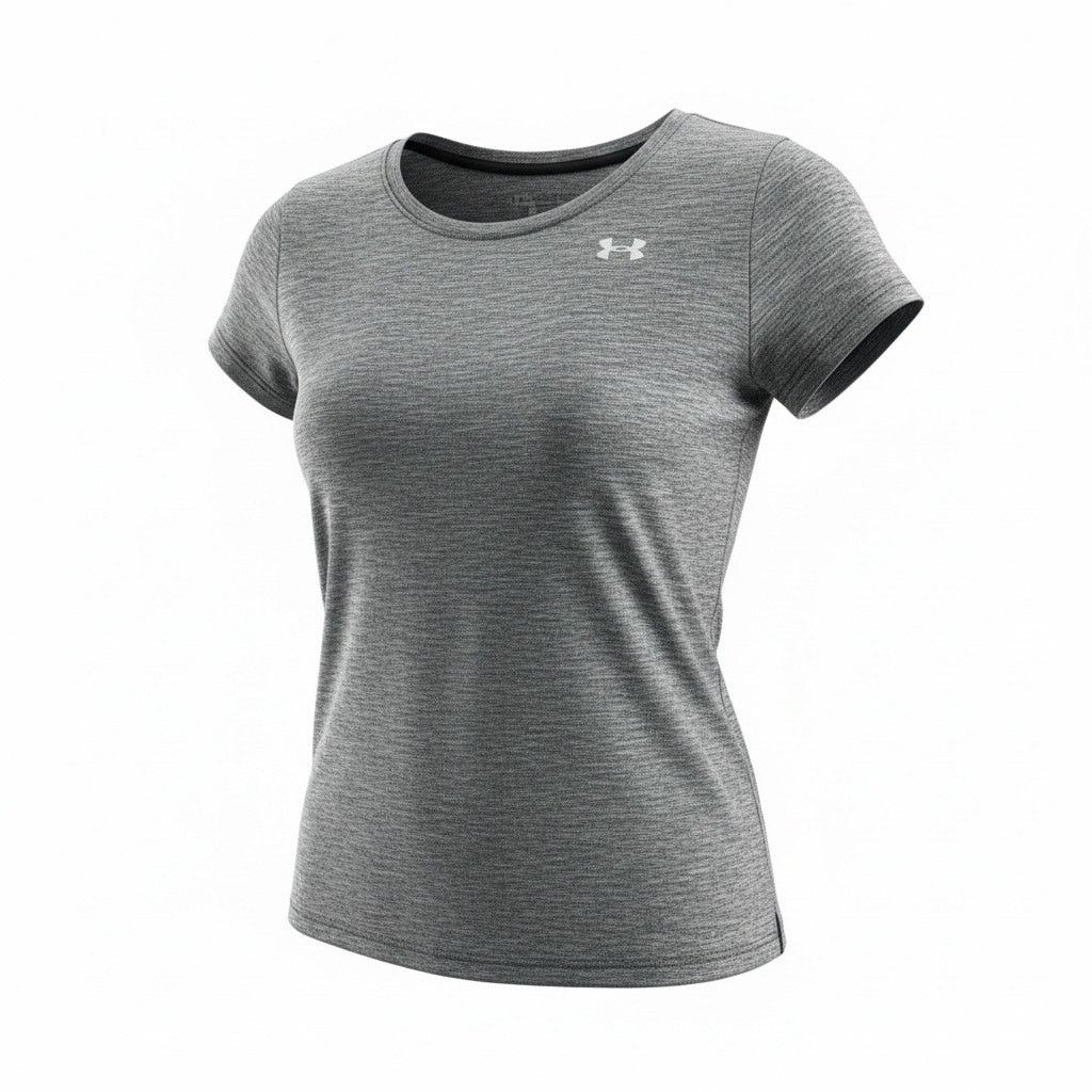 Under Armour Under Armour HeatGear Women’s XL Gray Short Sleeve Athletic Size XL / US 12-14 / IT 48-50 - 1 Thumbnail