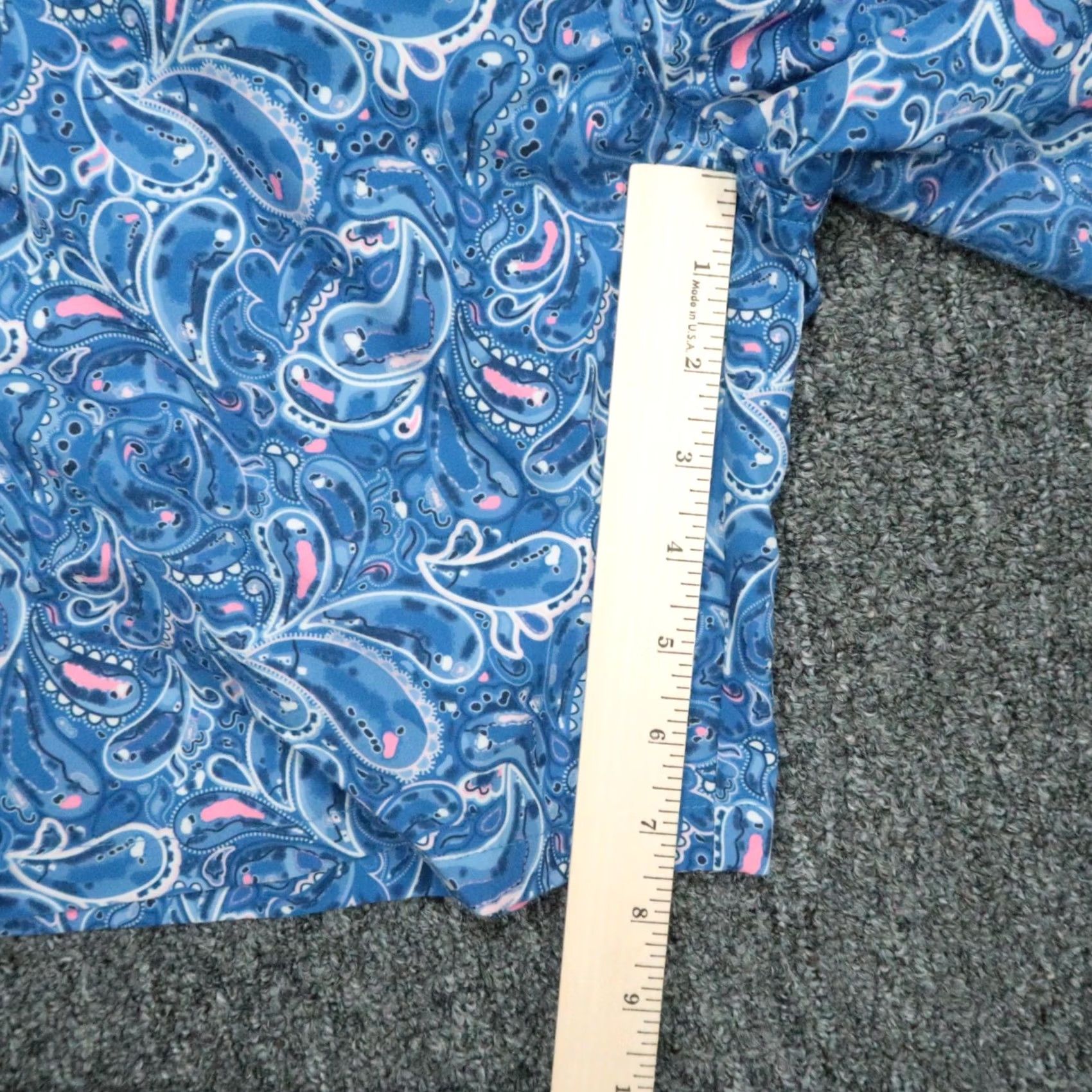 Peter Millar Peter Millar Swim Trunks Mens Small Blue Paisley Seaside Collection Trunks Lined Pockets Drawstring Beach Water Sports Size US 29 - 7 Thumbnail