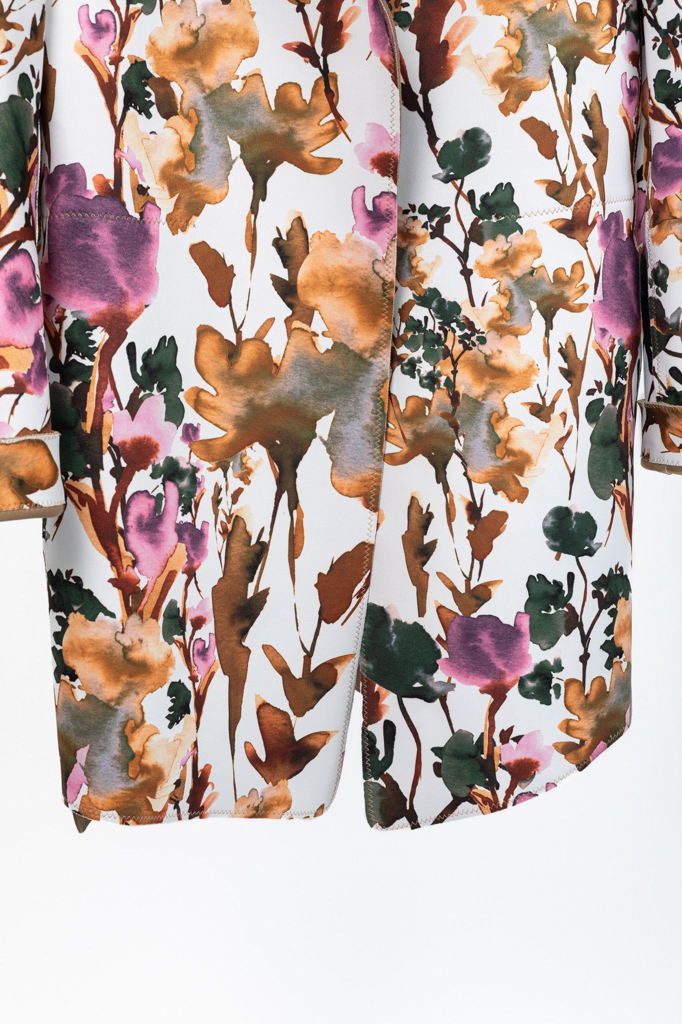 Marie Saint Pierre Marie Saint Pierre Redzepi Fall-Print Floral Neoprene Jacket Size L / US 10 / IT 46 - 7 Thumbnail