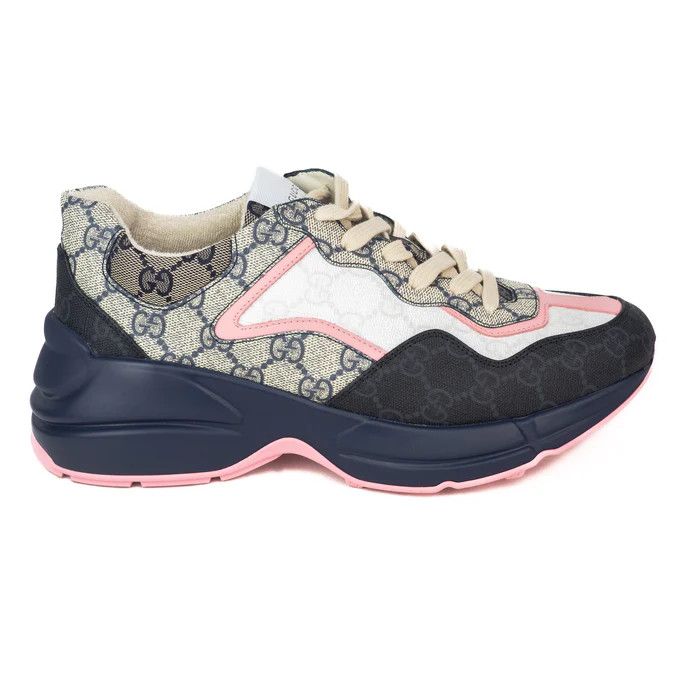 Gucci o1s1wg110425 Women's GG Rhyton Sneakers in Multicolor Size US 4 / IT 34 - 2 Thumbnail
