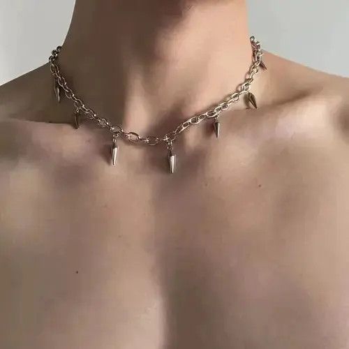 Jewelry Matsuzaka x Moe Spiked Chain Link Necklace Size ONE SIZE - 2 Thumbnail