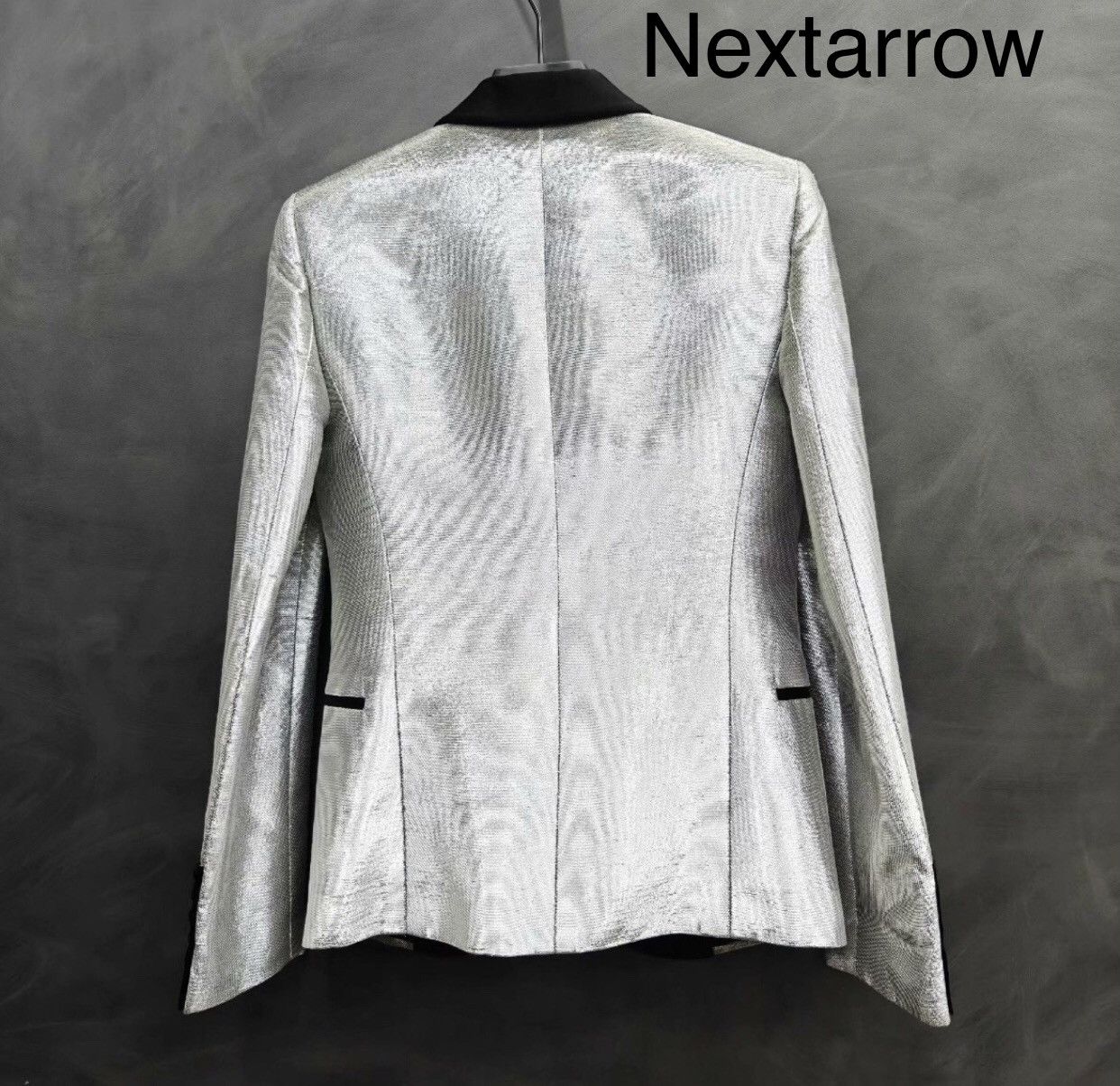 Saint Laurent Paris × Yves Saint Laurent Saint Laurent SLP Sparkling Pink Suit2412-Nextarrow Size 46S - 2 Thumbnail