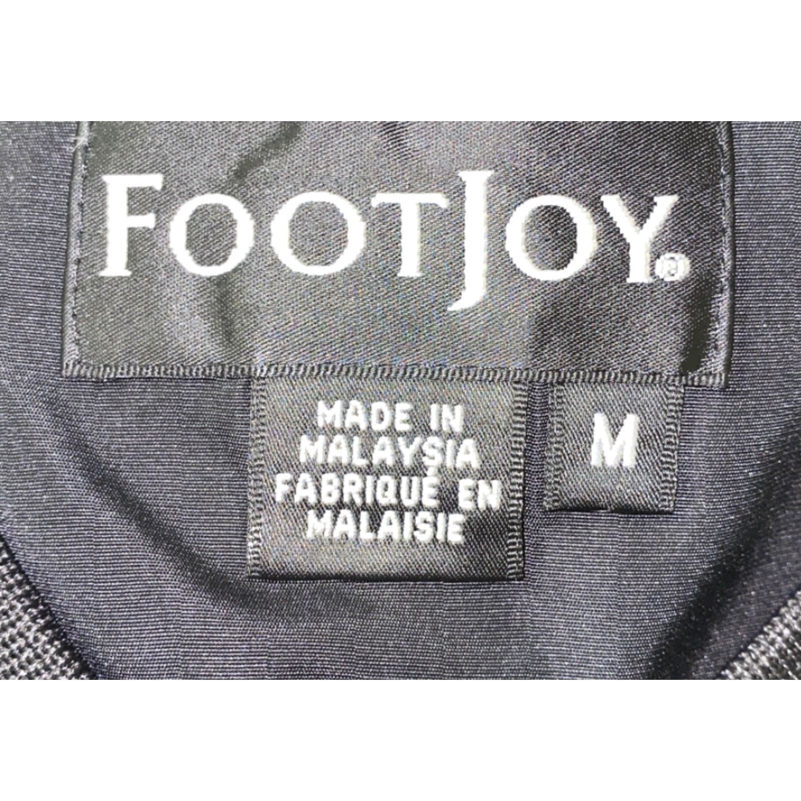 Footjoy FootJoy Jacket Mens Black Polyester V-Neck Golf Size M Size US M / EU 48-50 / 2 - 5 Thumbnail