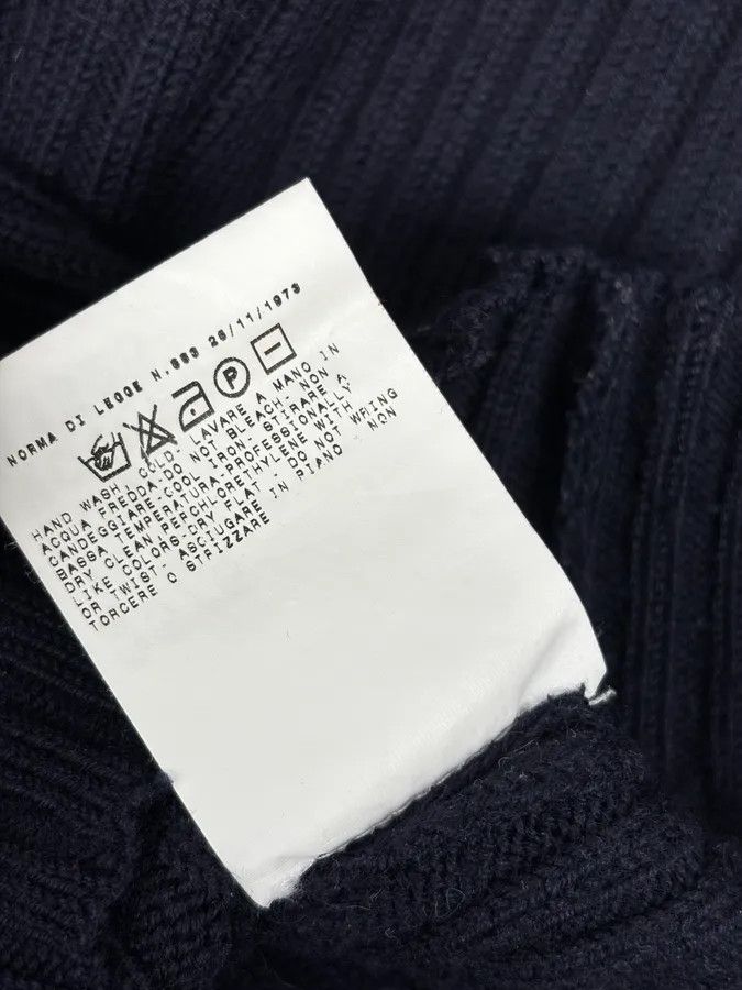Dolce & Gabbana 2000s Dolce & Gabbana Navy Wool Ribbed Sweater Size US M / EU 48-50 / 2 - 10 Thumbnail