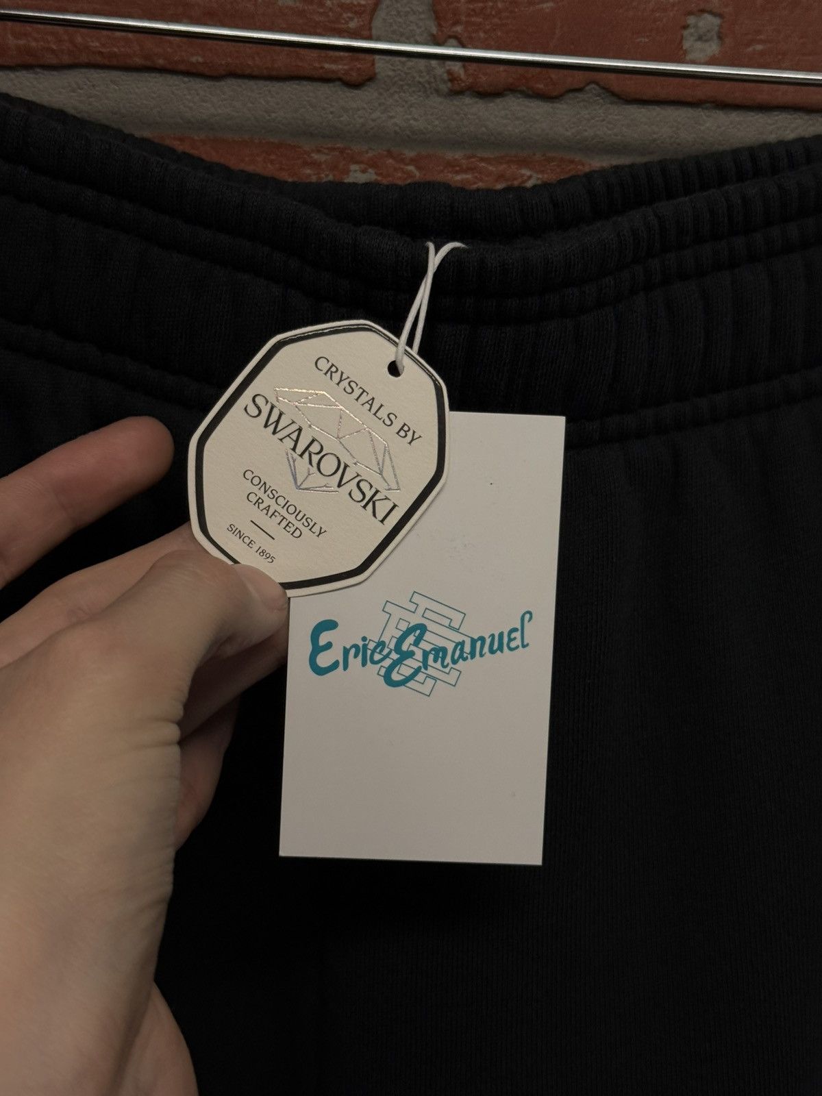 Eric Emanuel × Swarovski Eric Emanuel Swarovski Crystal Stones Shorts Size S (NEW) Size US 29 - 9 Thumbnail
