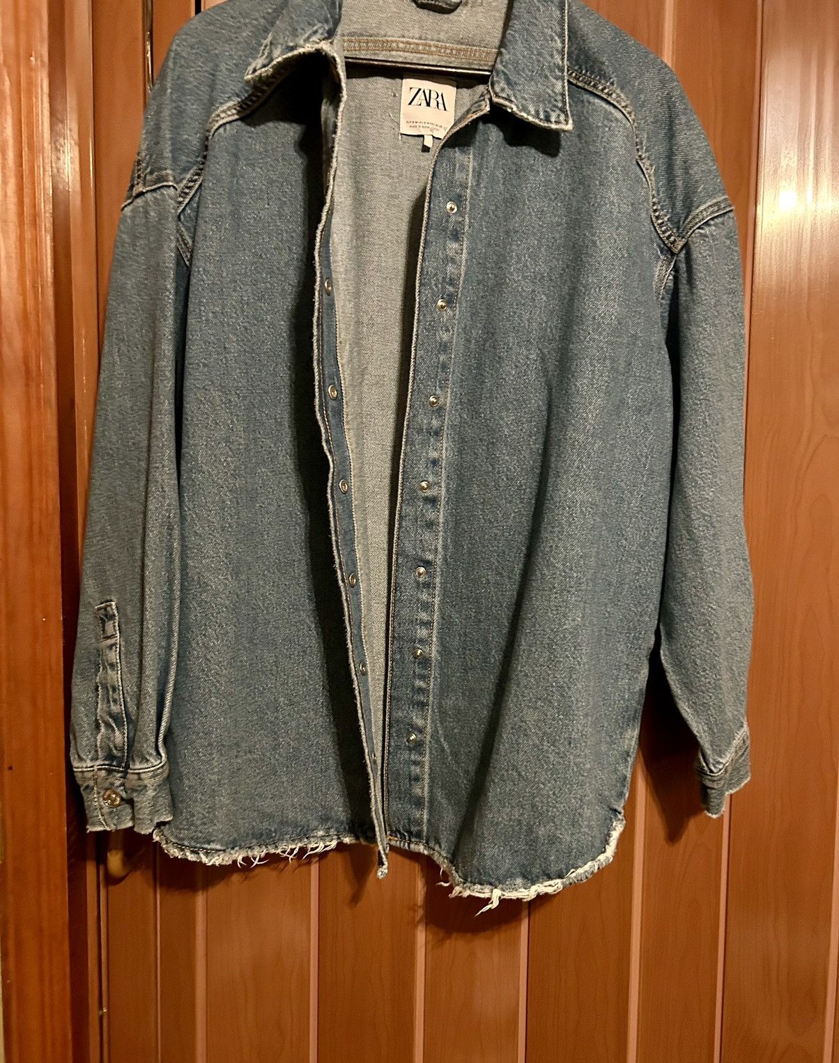 Zara Zara unisex denim jacket size S-M Size US M / EU 48-50 / 2 - 2 Thumbnail