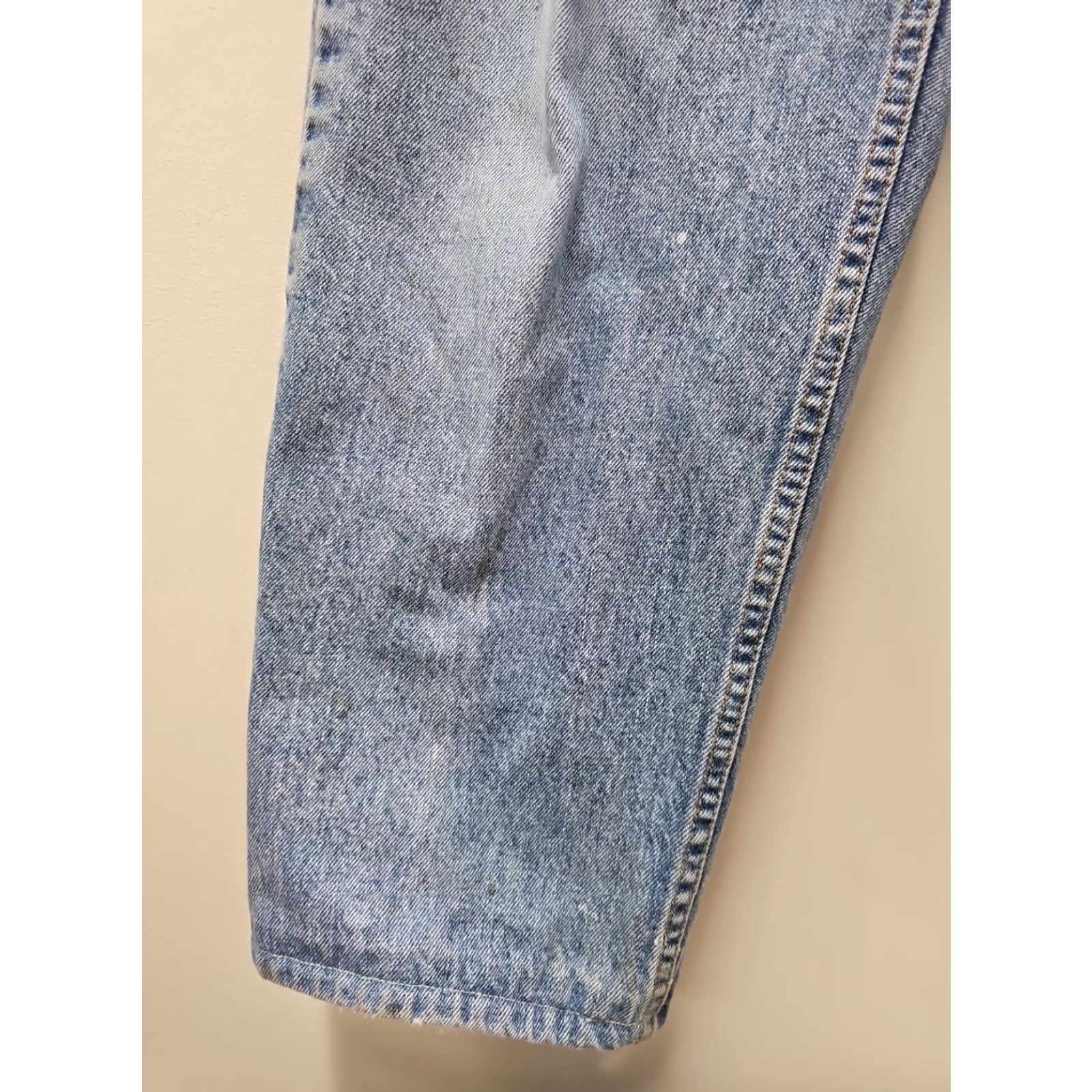 Levi's VINTAGE Levi's 550 Jeans 34x28 Mens Blue Denim Tapered Relaxed Fit Light Wash Jeans Size US 34 / EU 50 - 5 Thumbnail