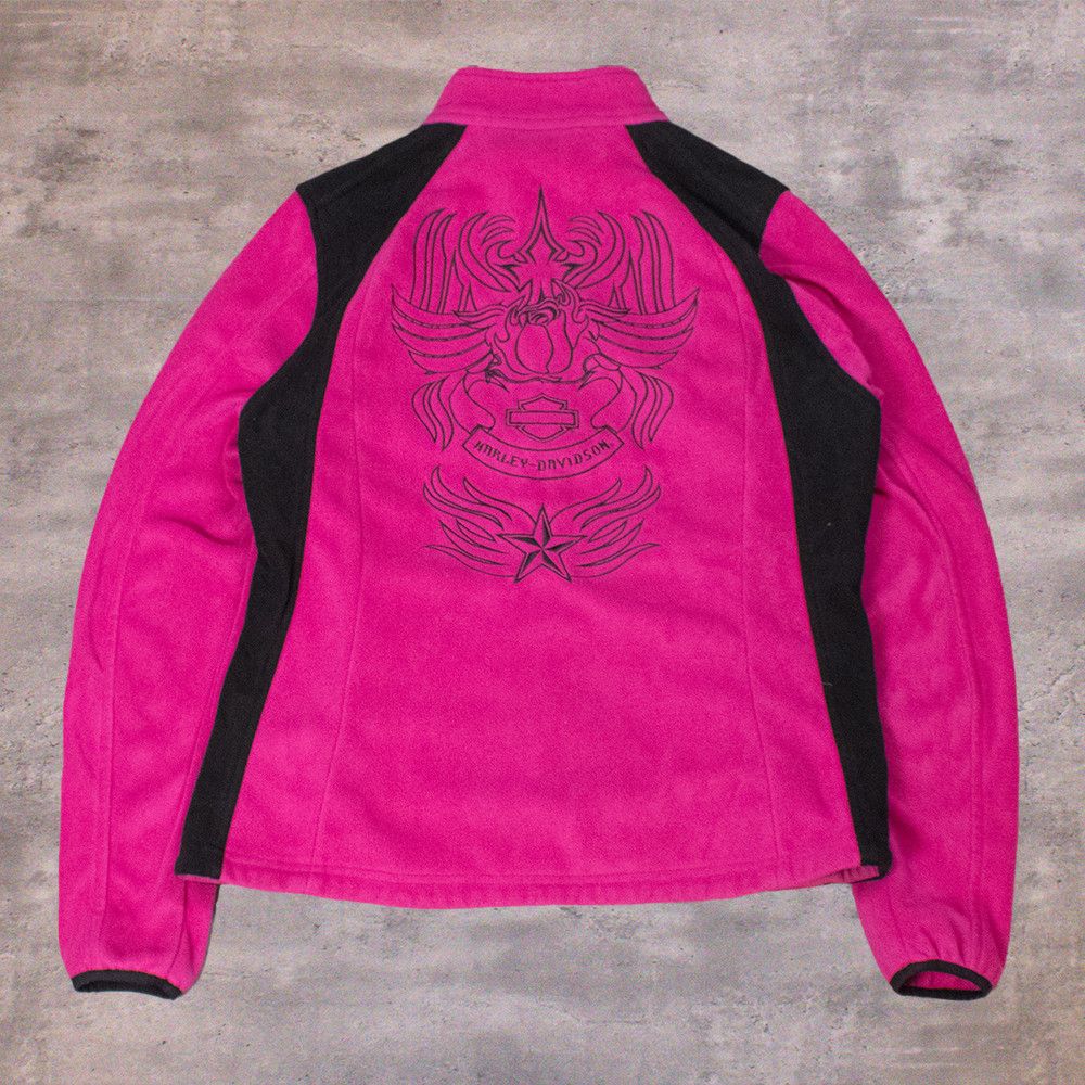 Vintage Y2K 2000's Harley Davidson Flame Tribal Deep Pile Jacket Size US M / EU 48-50 / 2 - 1 Thumbnail