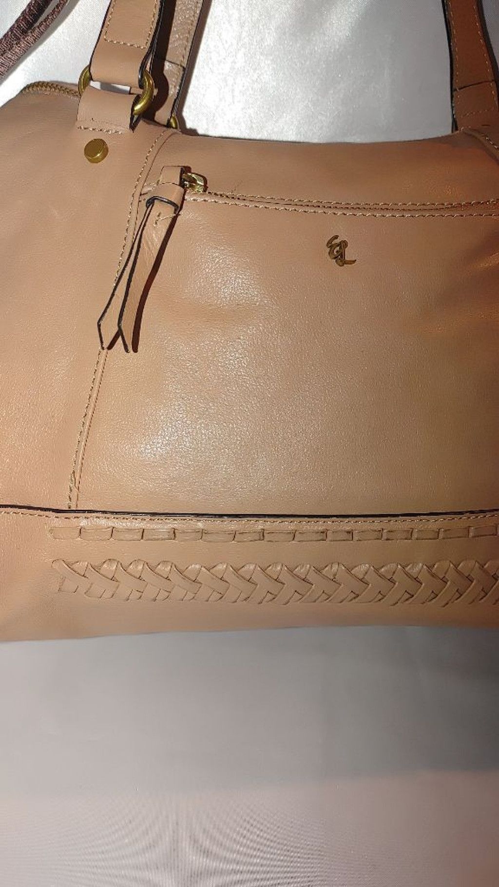Elliott Elliott Lucca Large Caramel Woven Leather Shopper Tote Bag Size ONE SIZE - 3 Thumbnail