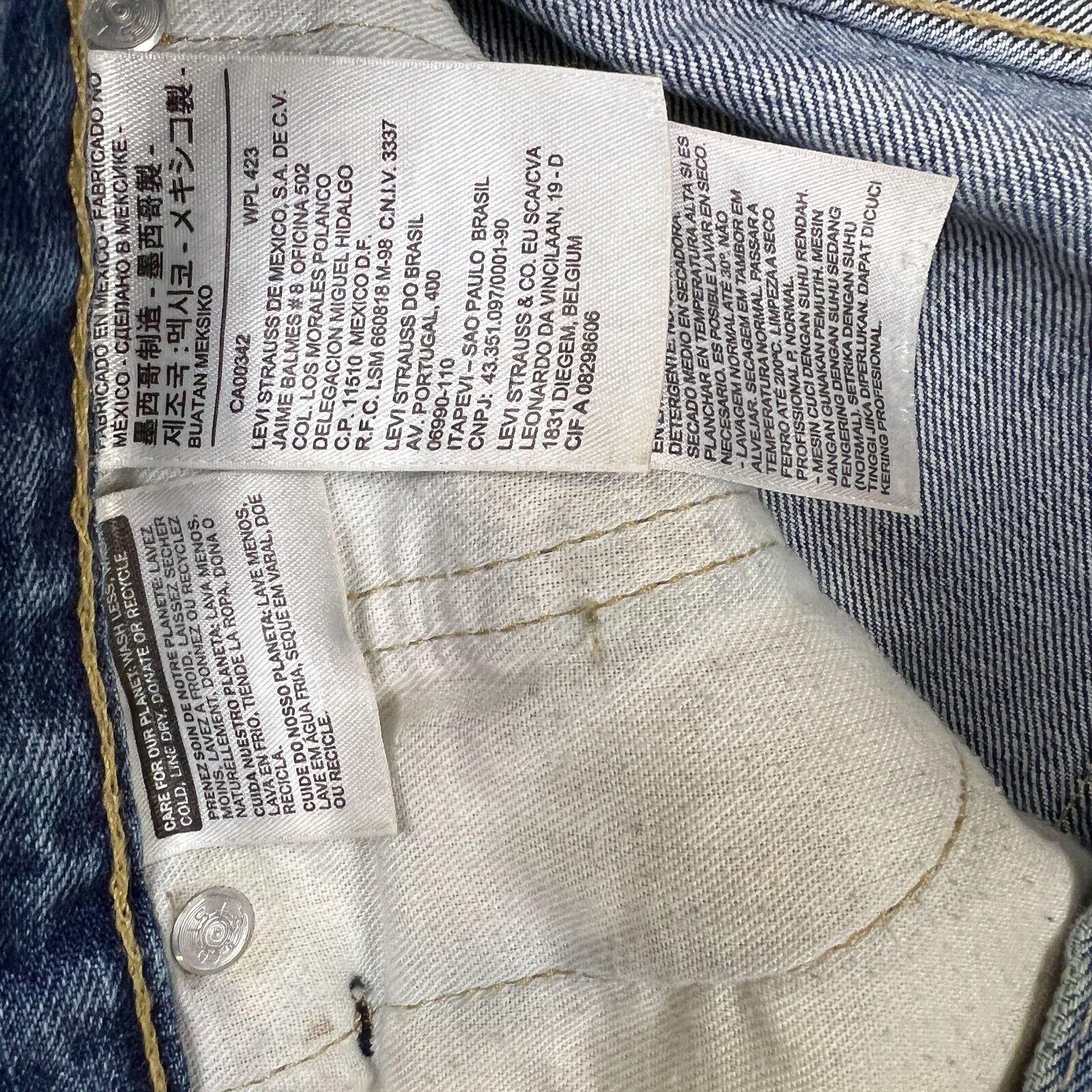Levi's × Vintage Vintage Levi's 505 Jeans Mens 30x32 Blue Regular Fit Denim Size US 30 / EU 46 - 10 Thumbnail