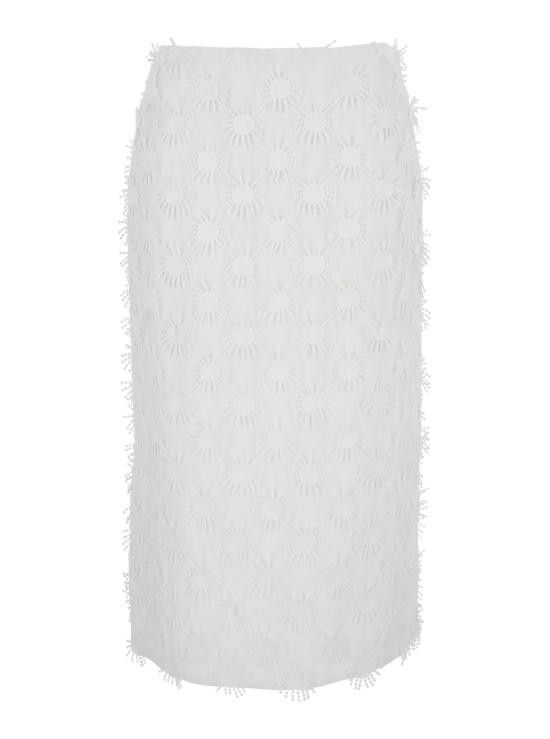 スカート MSGM Woman Skirt White 3841MDD11257121 01 MSGM Women Skirts 3841MDD1125712101 White