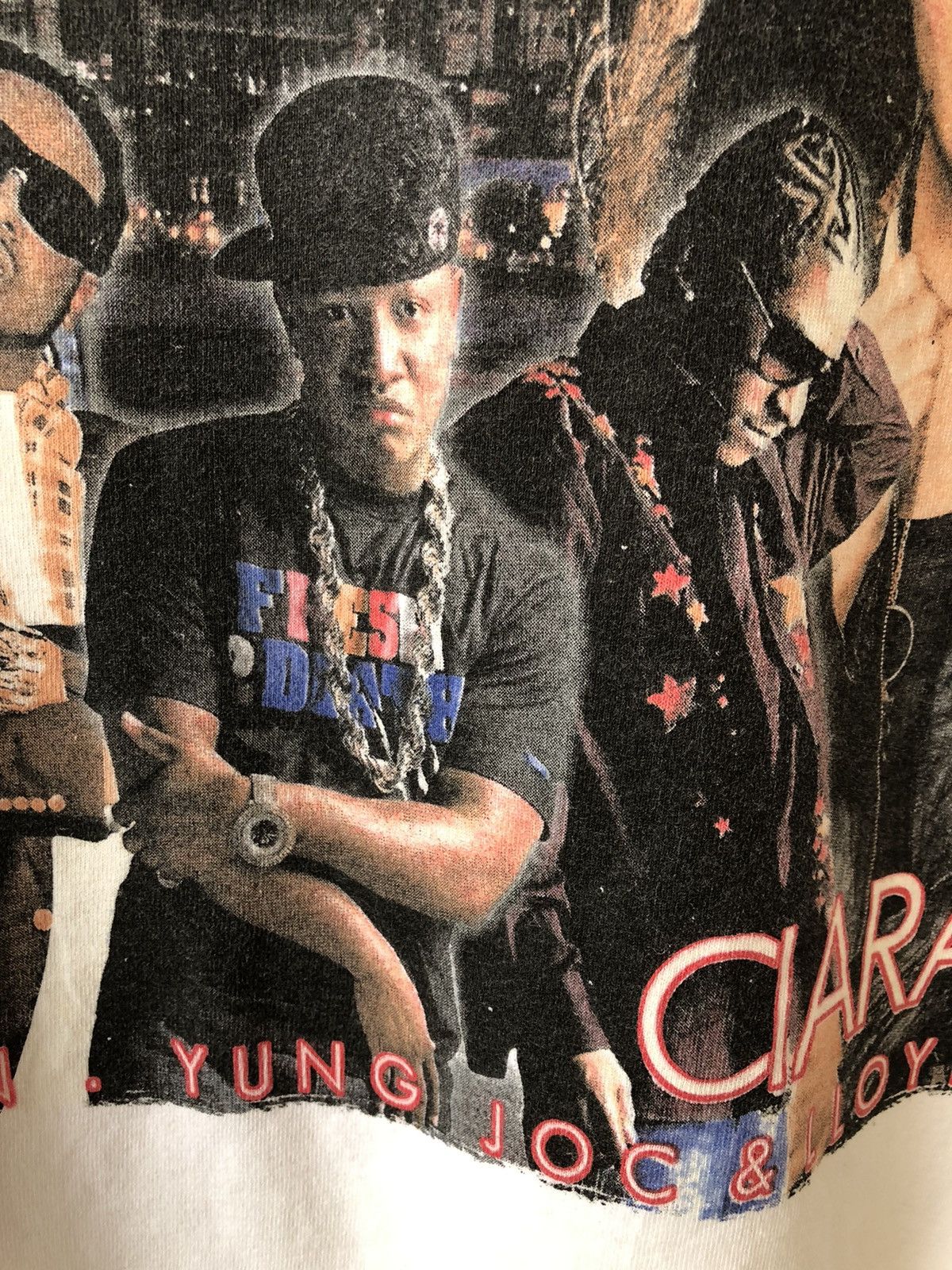 Rap Tees × Vintage Vintage SCREAMFEST 07 T- PAIN CIARA Rap Tee Size US L / EU 52-54 / 3 - 8 Thumbnail