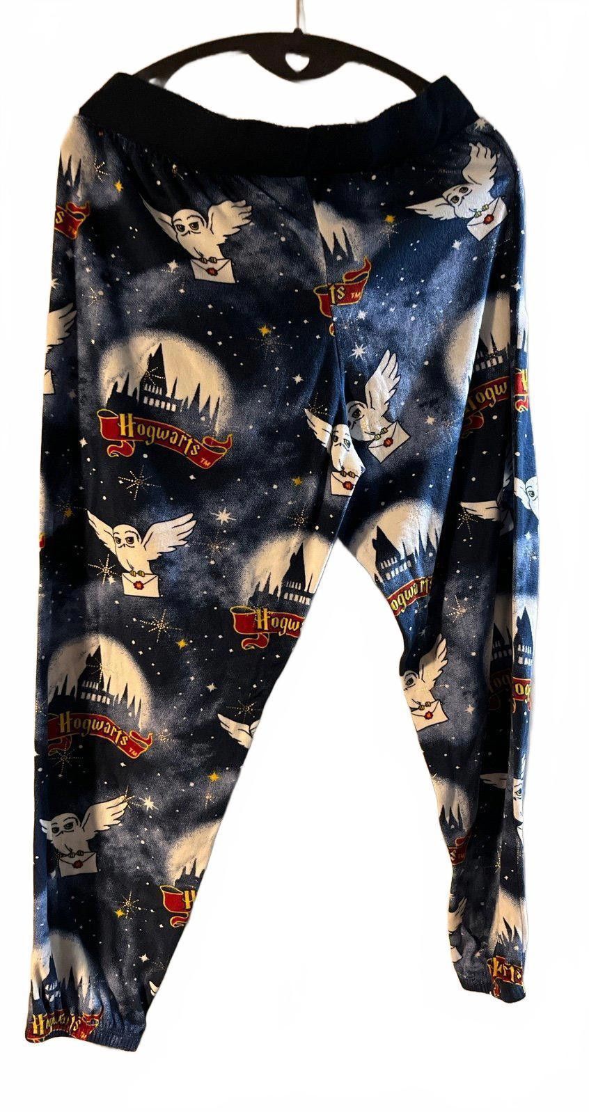 Designer Harry Potter Owl Print Pajama Pantsr - Size M Size ONE SIZE - 3 Thumbnail