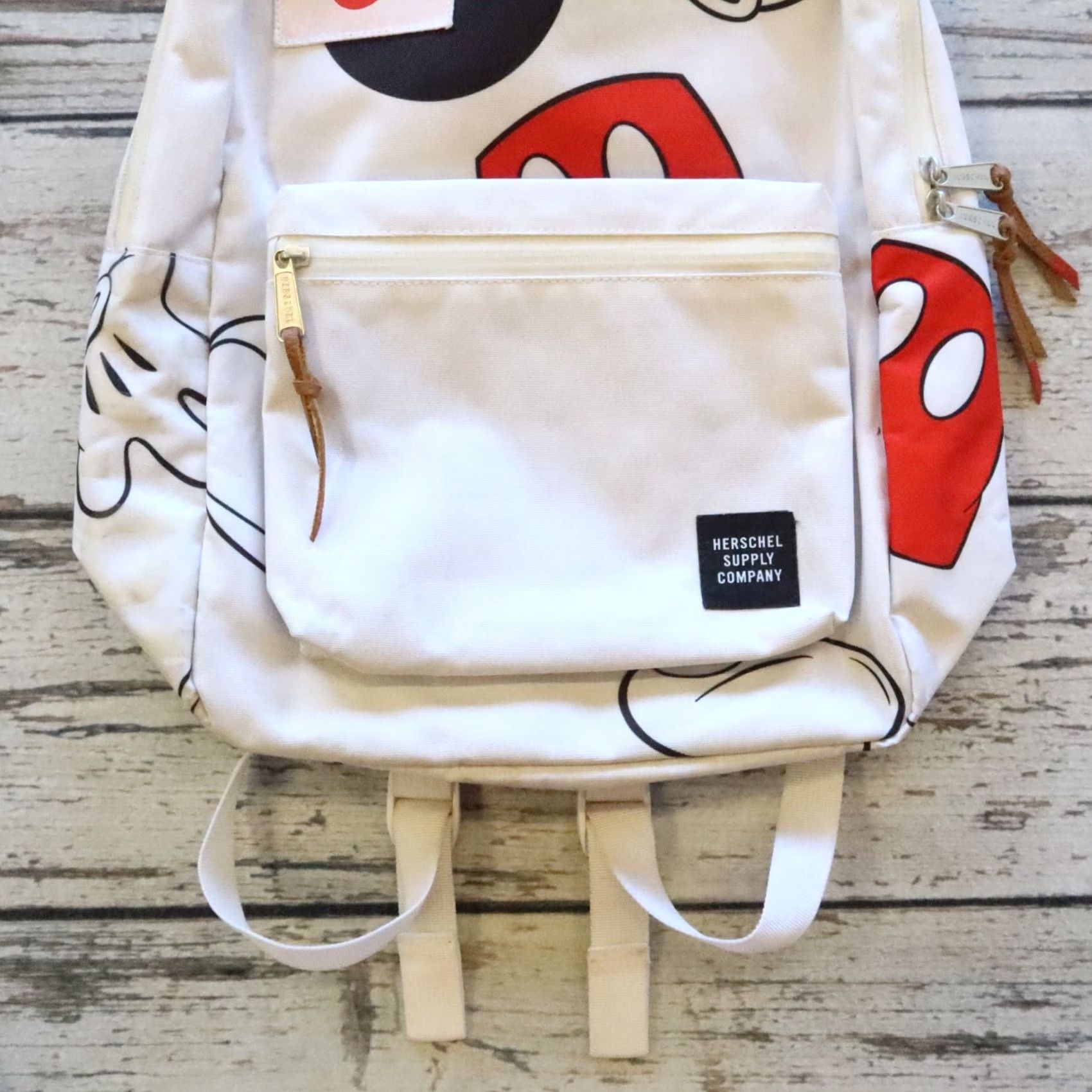 Vintage VINTAGE Herschel Backpack Mickey Mouse Settlement Japan White Men Adjustable Nylon Size ONE SIZE - 3 Thumbnail