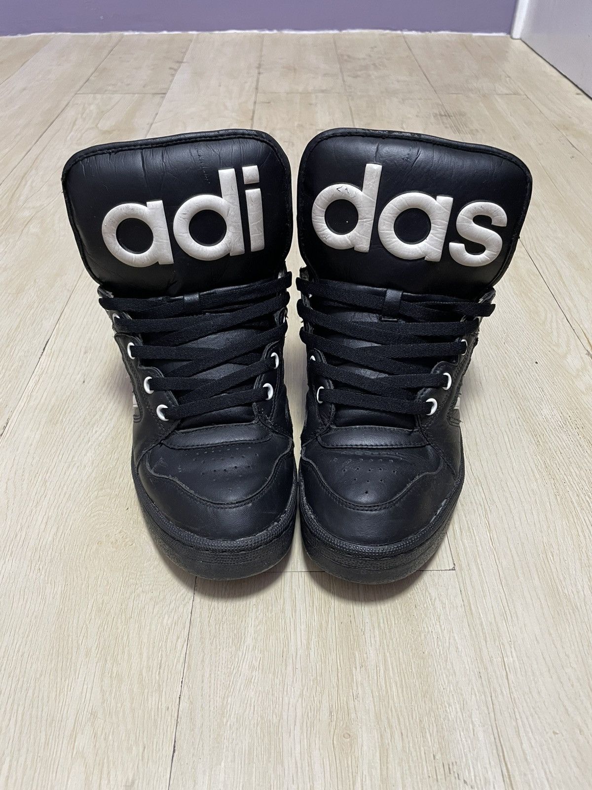 Adidas × Jeremy Scott Conductor Black Instinct Shoes | Grailed