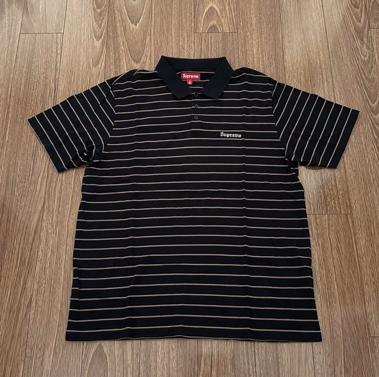 Supreme Supreme Melvins Stripe S/S Polo white L | Grailed
