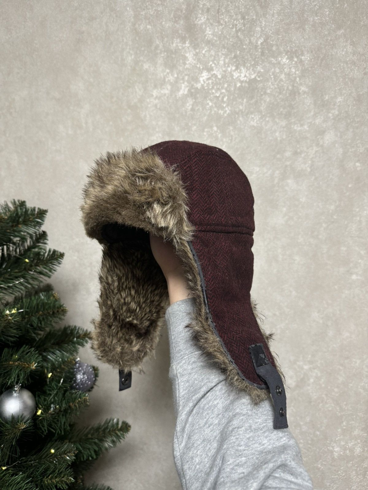 Japanese Brand × Vintage Vintage fur Y2K hype fluffy ushanka hat punk Size ONE SIZE - 5 Thumbnail