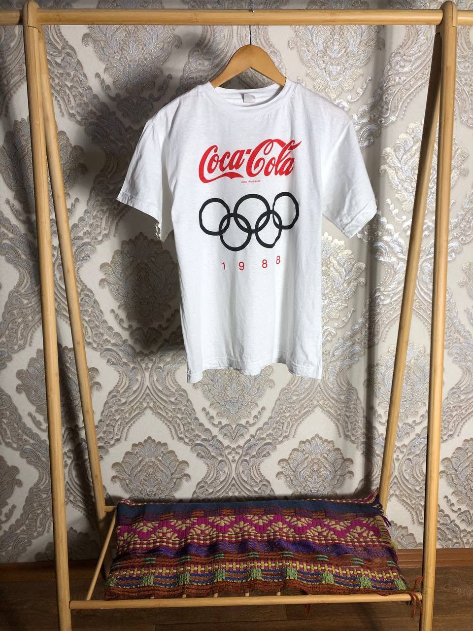 Coca Cola × Vintage VERY RARE COCA COLA OLYMPIC GAME 1988 DESIGNER T-SHIRT 90s Size US M / EU 48-50 / 2 - 1 Thumbnail