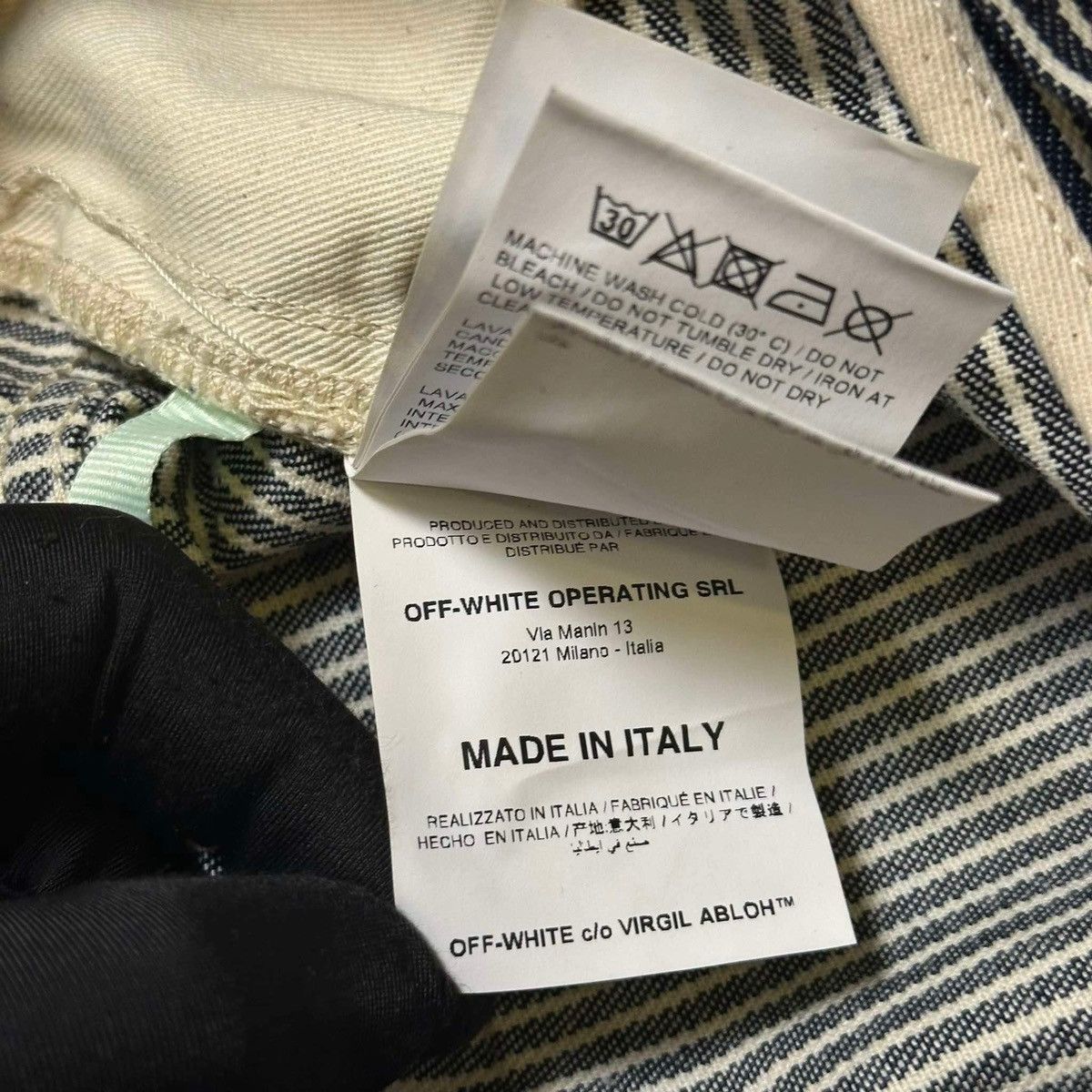 Off-White × Virgil Abloh OFF WHITE DENIM PANTS Size US 26 / EU 42 - 12 Thumbnail