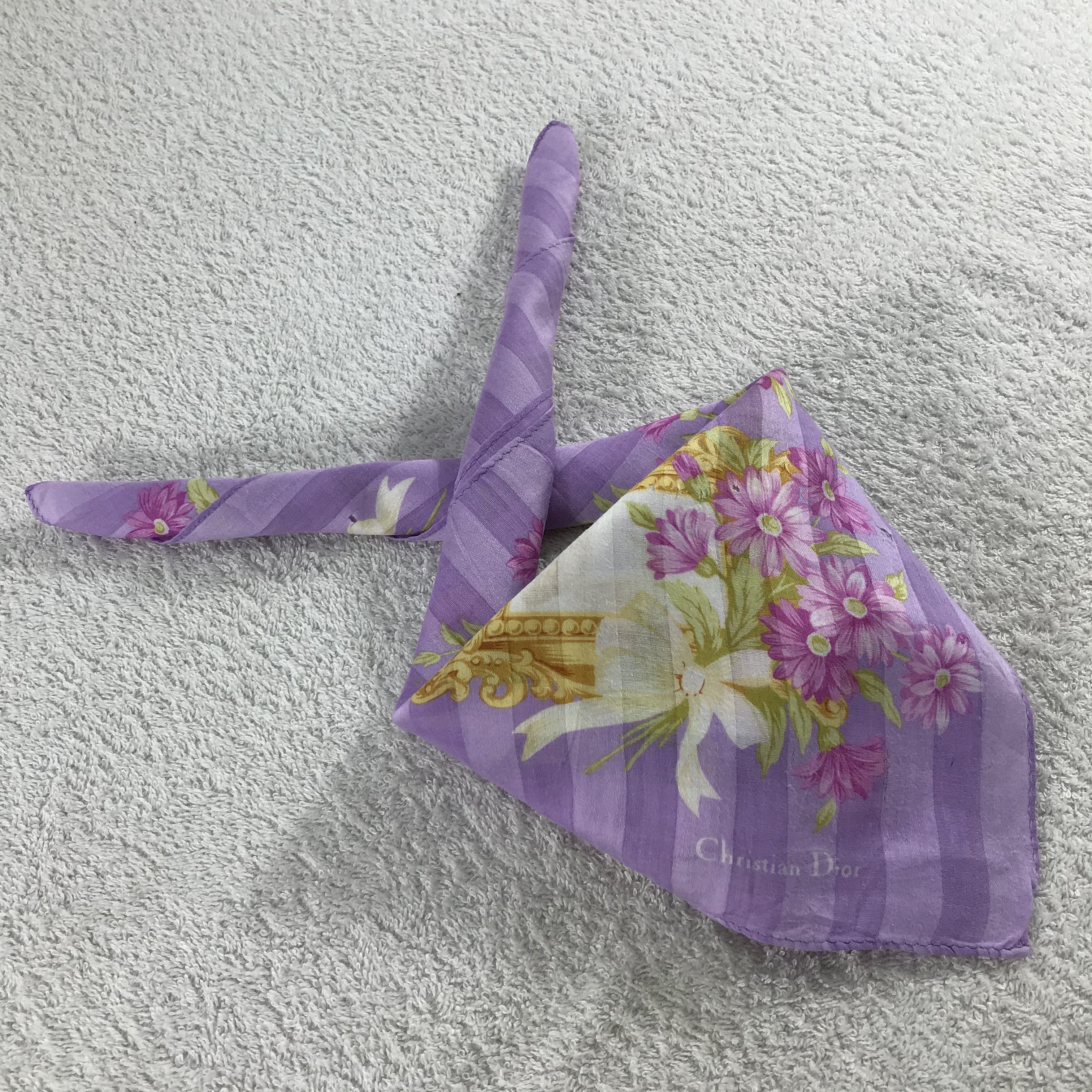 Christian Dior Monsieur × Vintage Christian Dior Bandana / Handkerchief / Neckerchief - S159 Size ONE SIZE - 7 Thumbnail