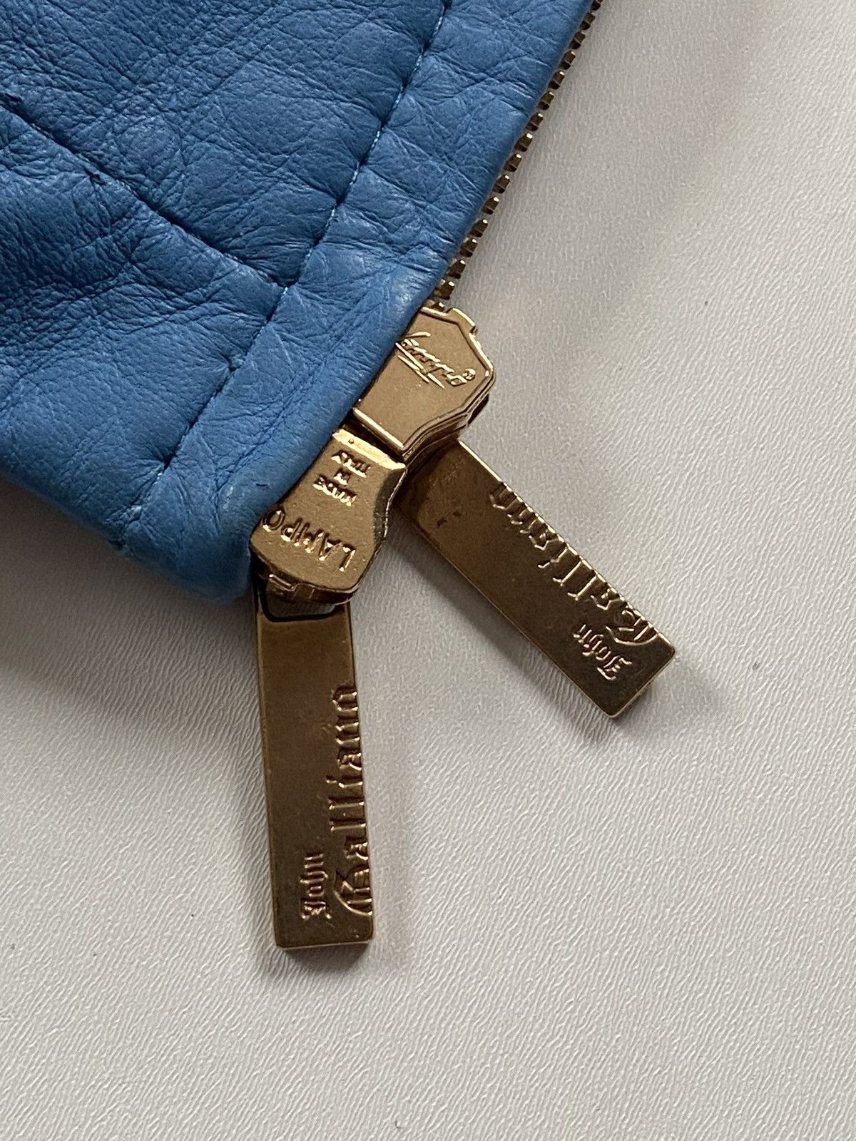 Dior 🔥Rare John Galliano 2000s Lambskin Blue Leather Jacket Size S / US 4 / IT 40 - 11 Thumbnail