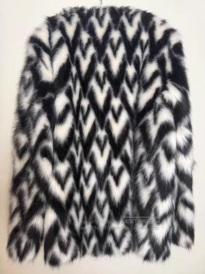 Valentino Valentino Graphic print textured long-sleeved jacket coat Size XS / US 0-2 / IT 36-38 - 2 Thumbnail