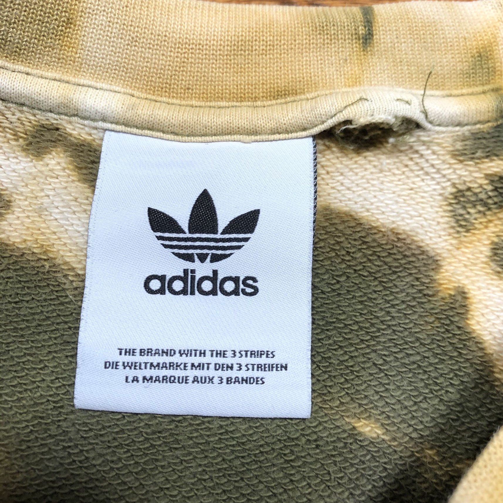 Adidas Adidas Crewneck Mens XL Green Sweatshirt 3 Stripes Tie Dye Acid Wash Colorful 90s Sports Pullover Men Size US XL / EU 56 / 4 - 4 Thumbnail