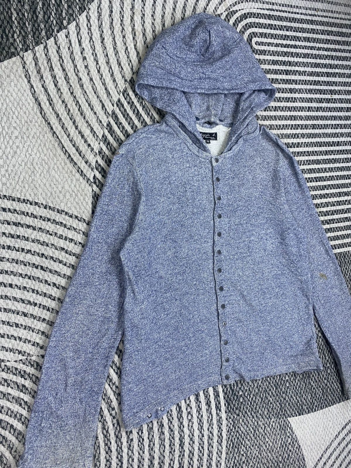 agnes b. Vintage Agnes b Homme Removable Hooded Cardigan Style Size US M / EU 48-50 / 2 - 3 Thumbnail