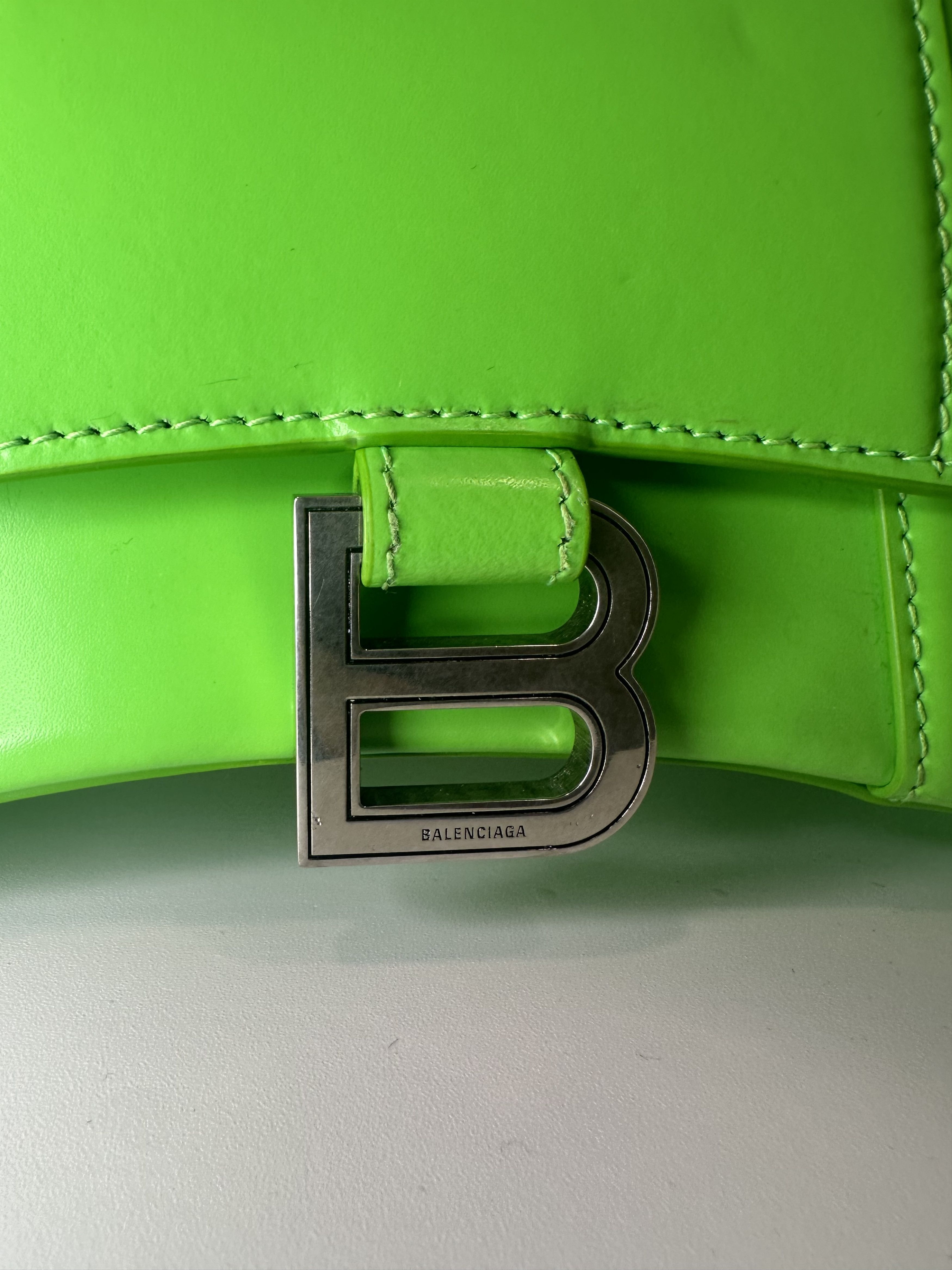 Balenciaga Balenciaga Crossbody Hourglass Handbag XS - Bright Green Size ONE SIZE - 3 Thumbnail