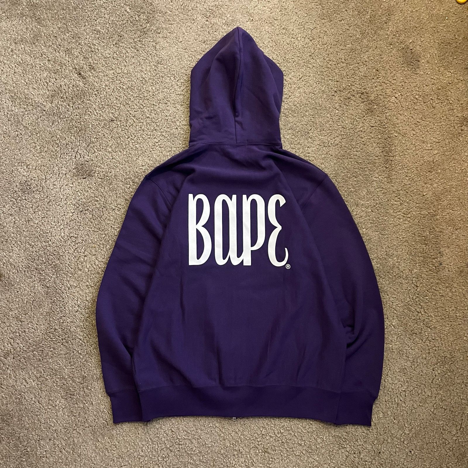 Authentic Bape 2000’s Cursive Full Zip Hoodie XL LIKE NEW